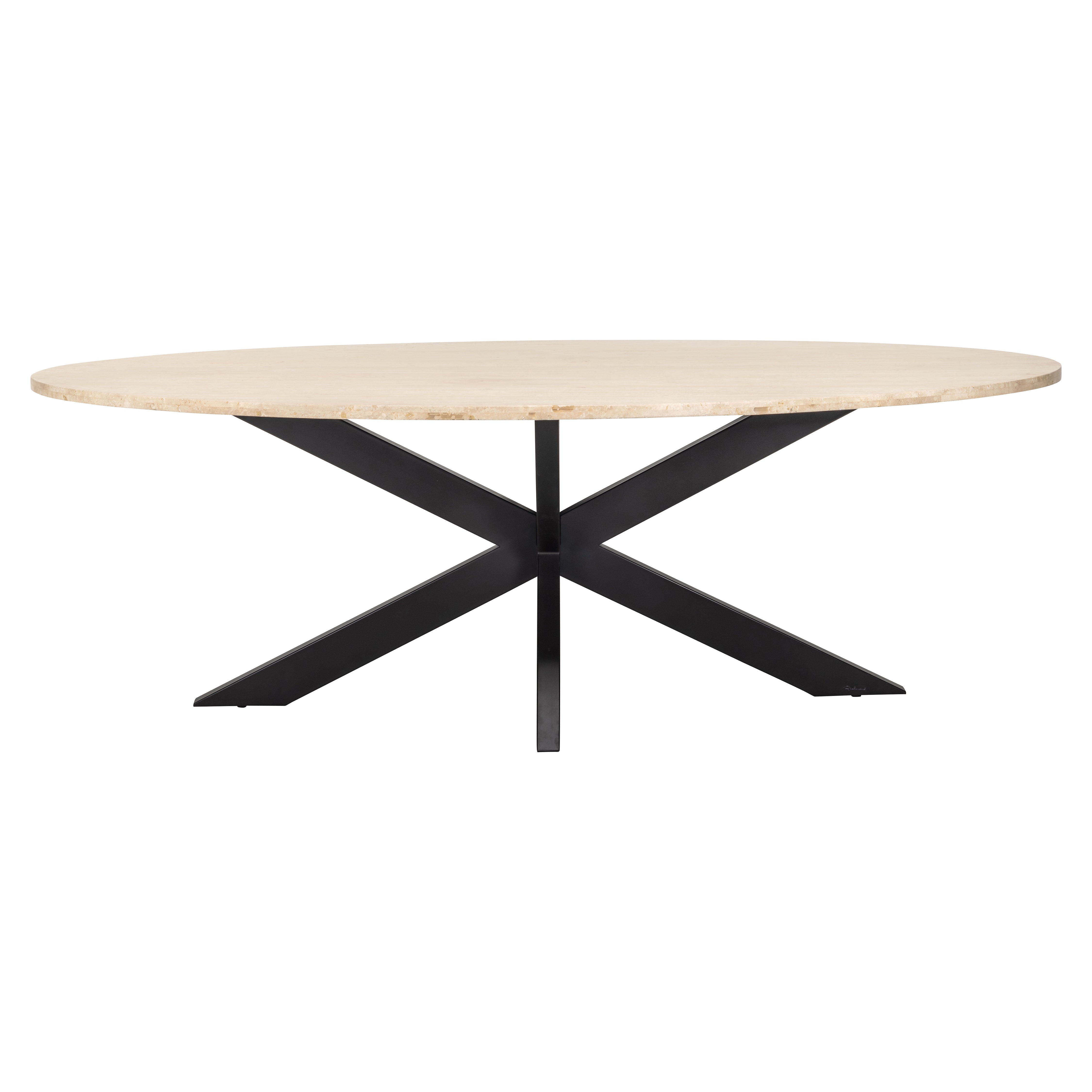 Richmond Interiors Avalon 230cm Oval Dining Table in Bronze