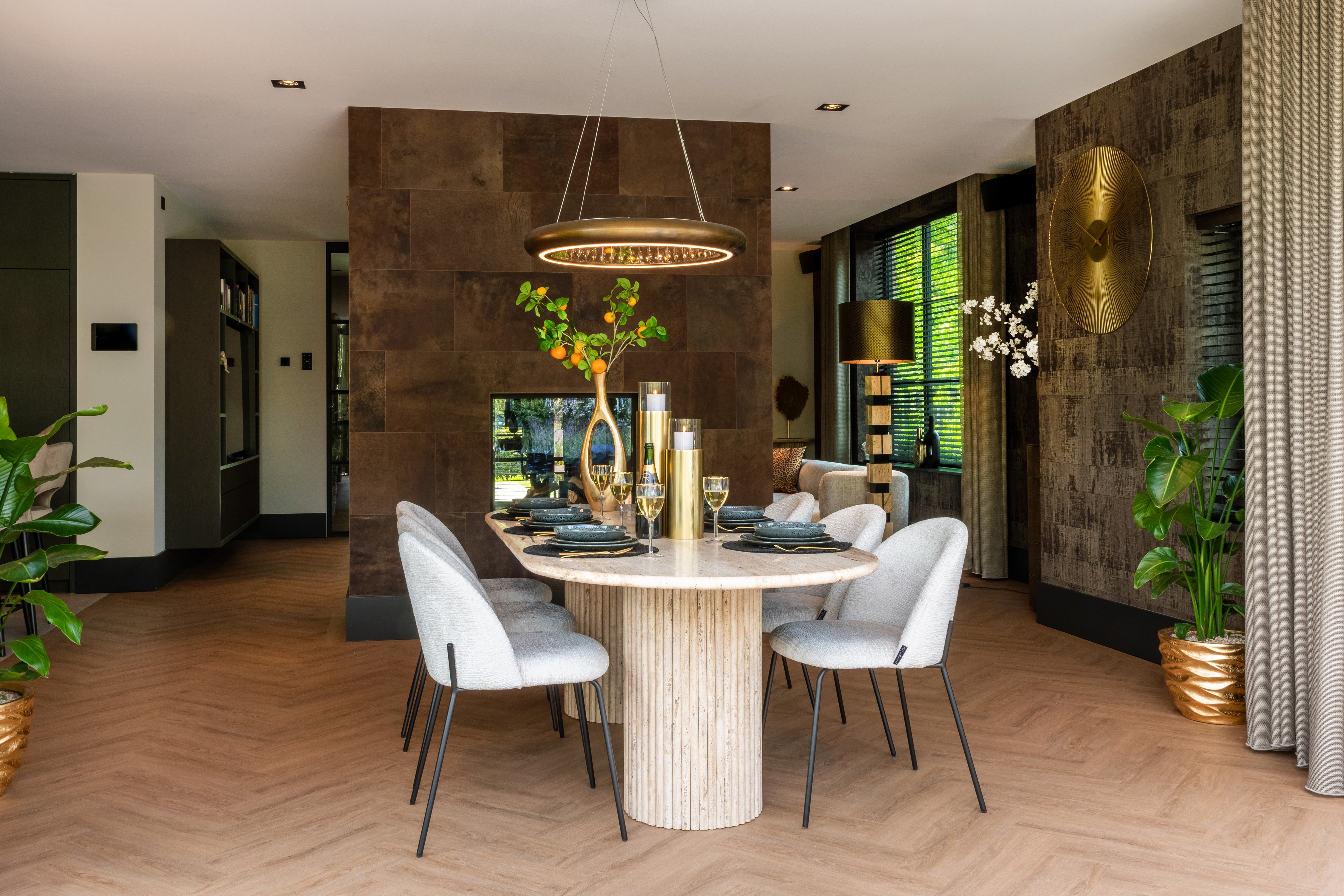 Richmond Interiors La Cantera 240cm Dining Table in Beige