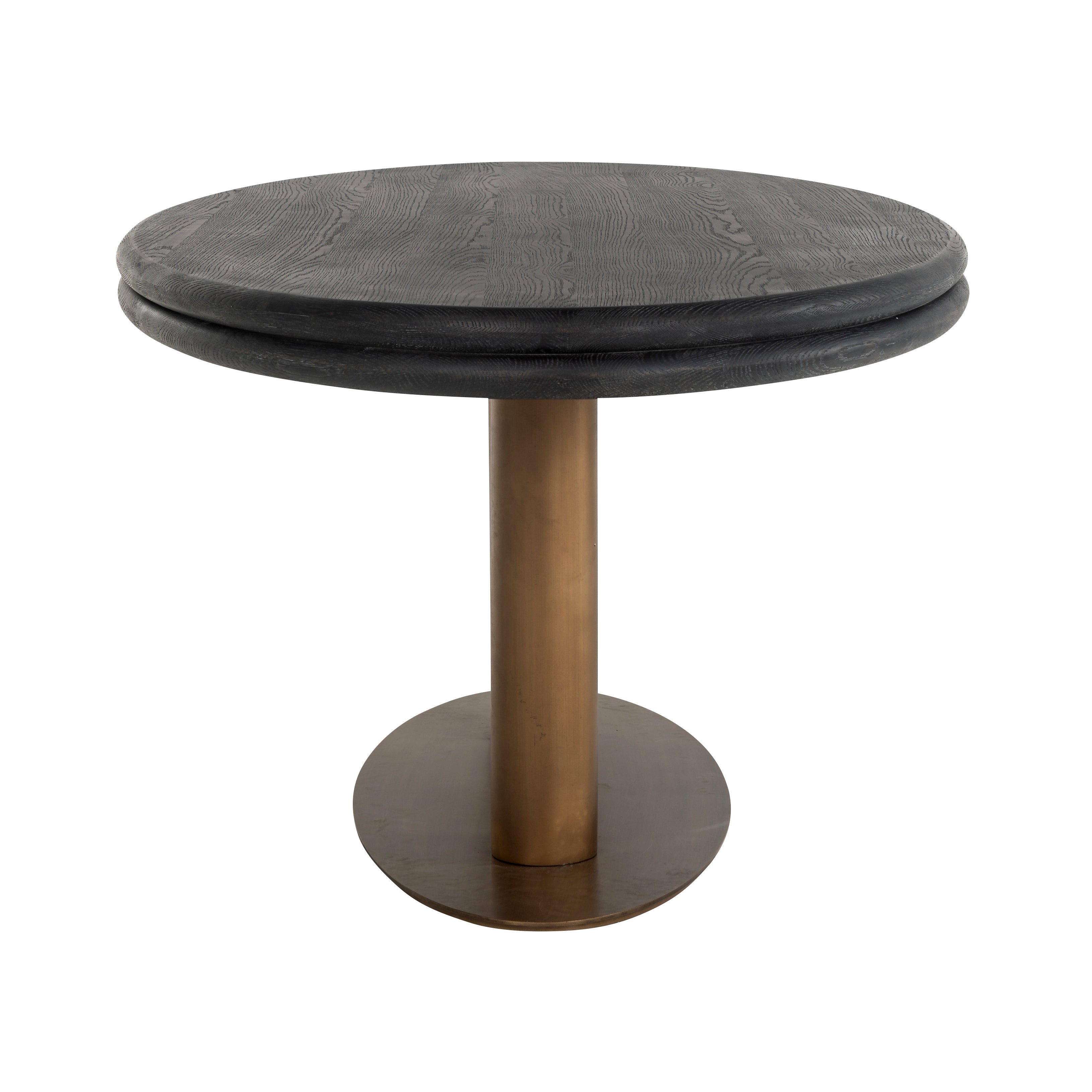 Richmond Interiors Macaron 235cm Oval Dining Table in Black Rustic
