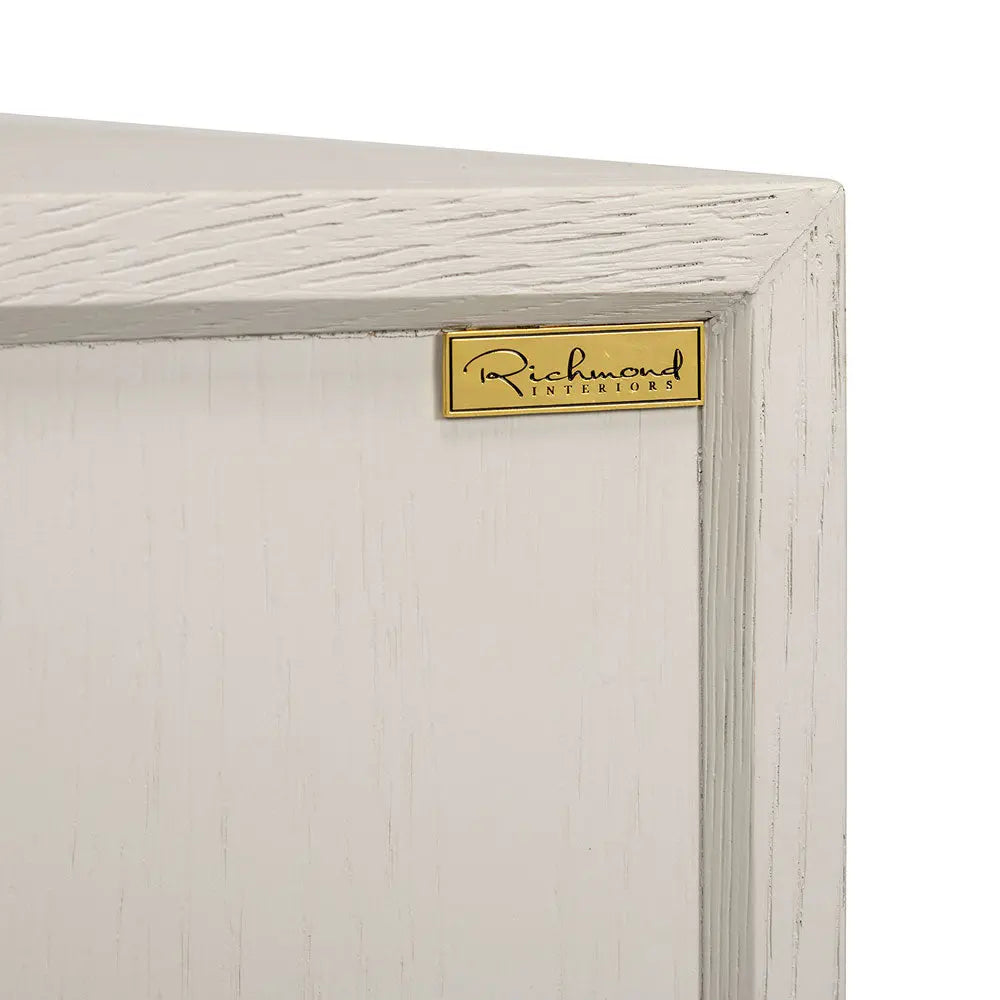 Richmond's TV-Unit Whitebone Brass 4-Doors 200 (Verona Grey)