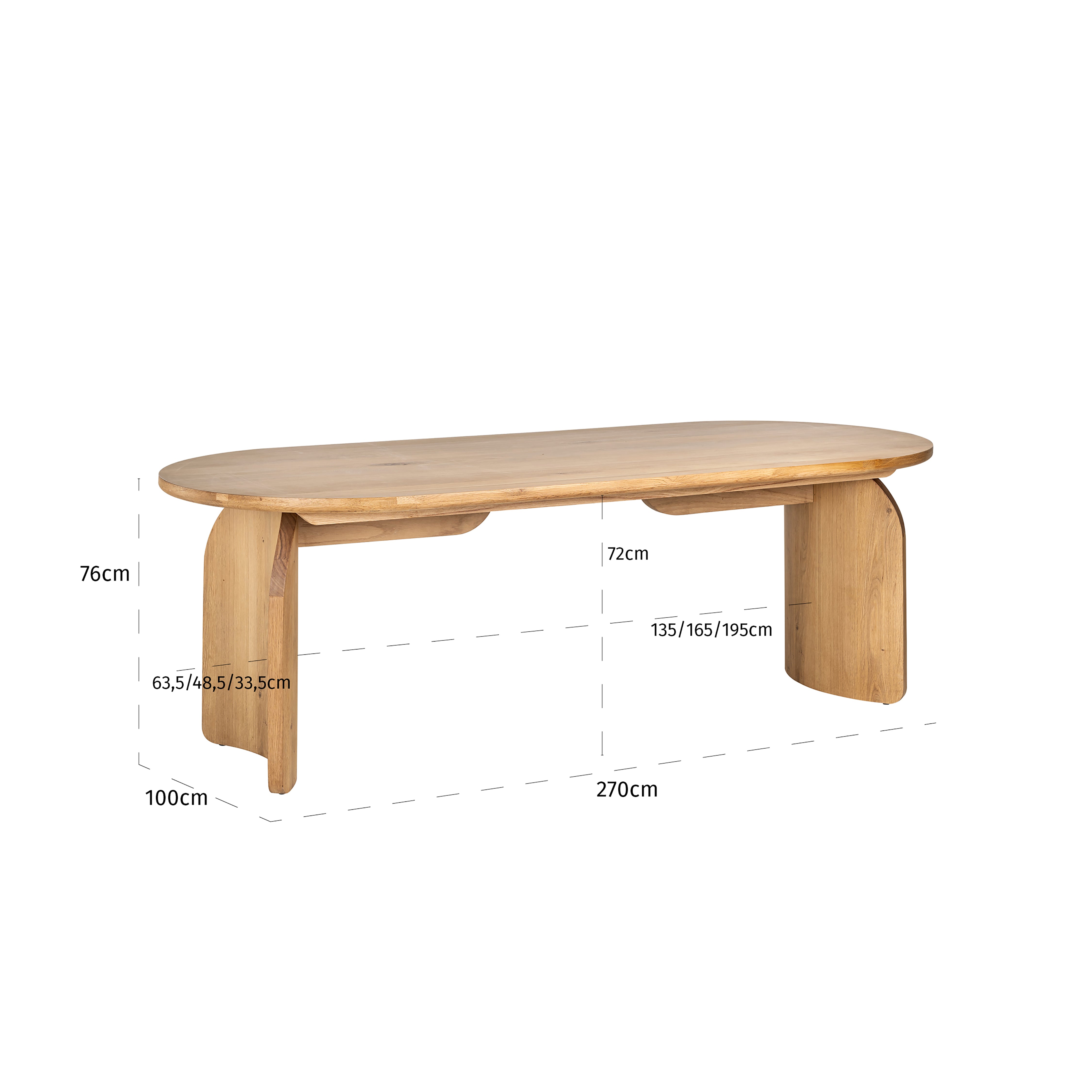 Richmond Interiors Fairmont Dining Table in Natural