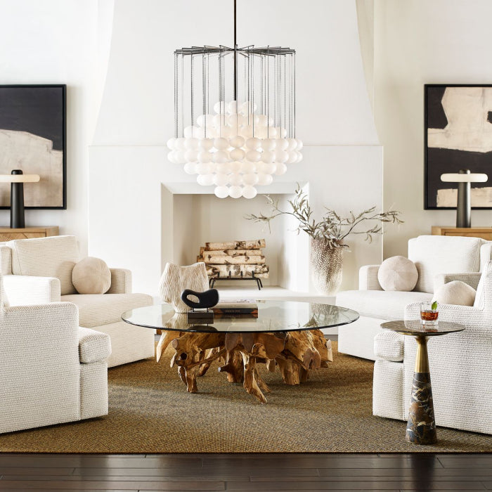 Uttermost Center Root 117cm Glass Coffee Table - Round