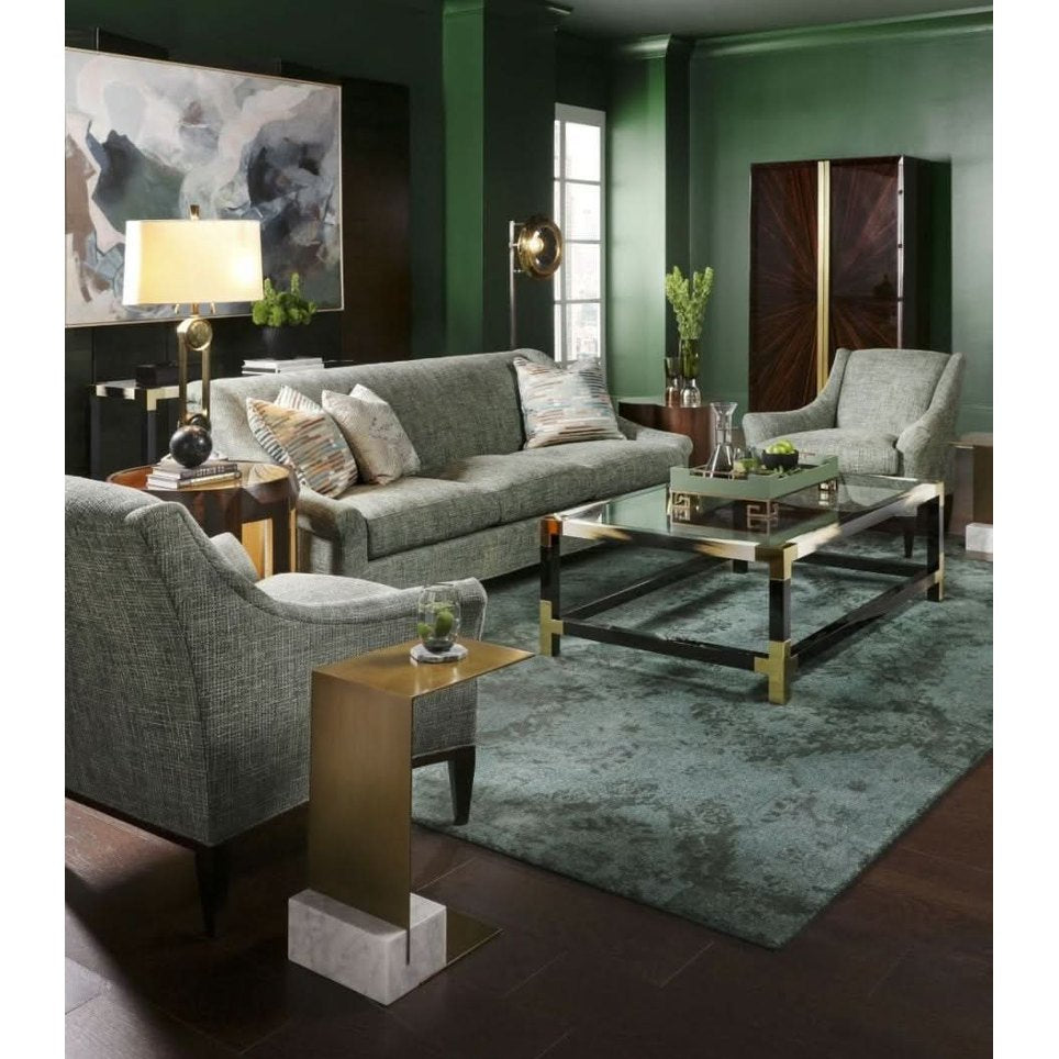 Theodore Alexander Cutting Edge Coffee Table in Black   Nicholas John Interiors