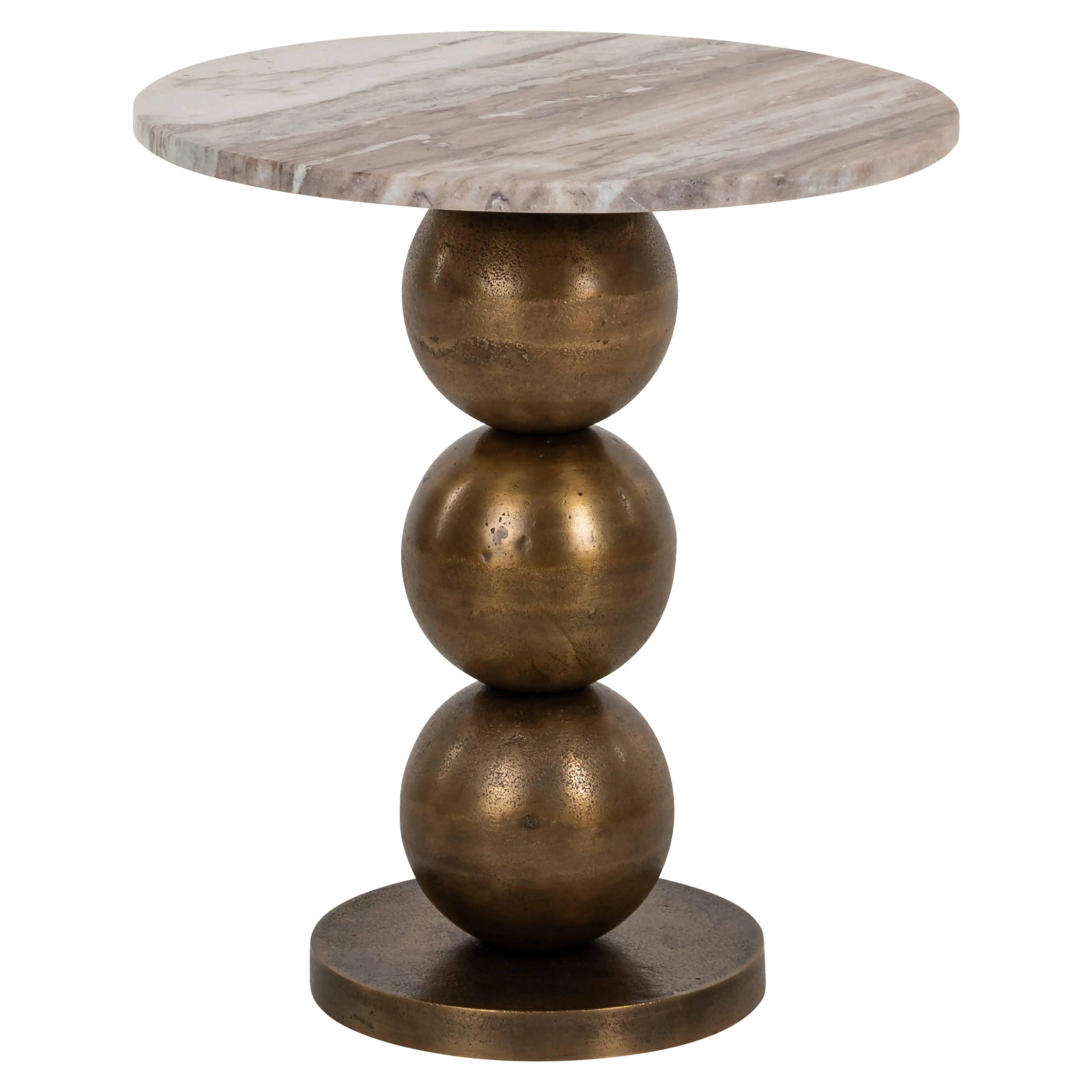 Richmond Interiors Barley End Table in Beige  Nicholas John Interiors