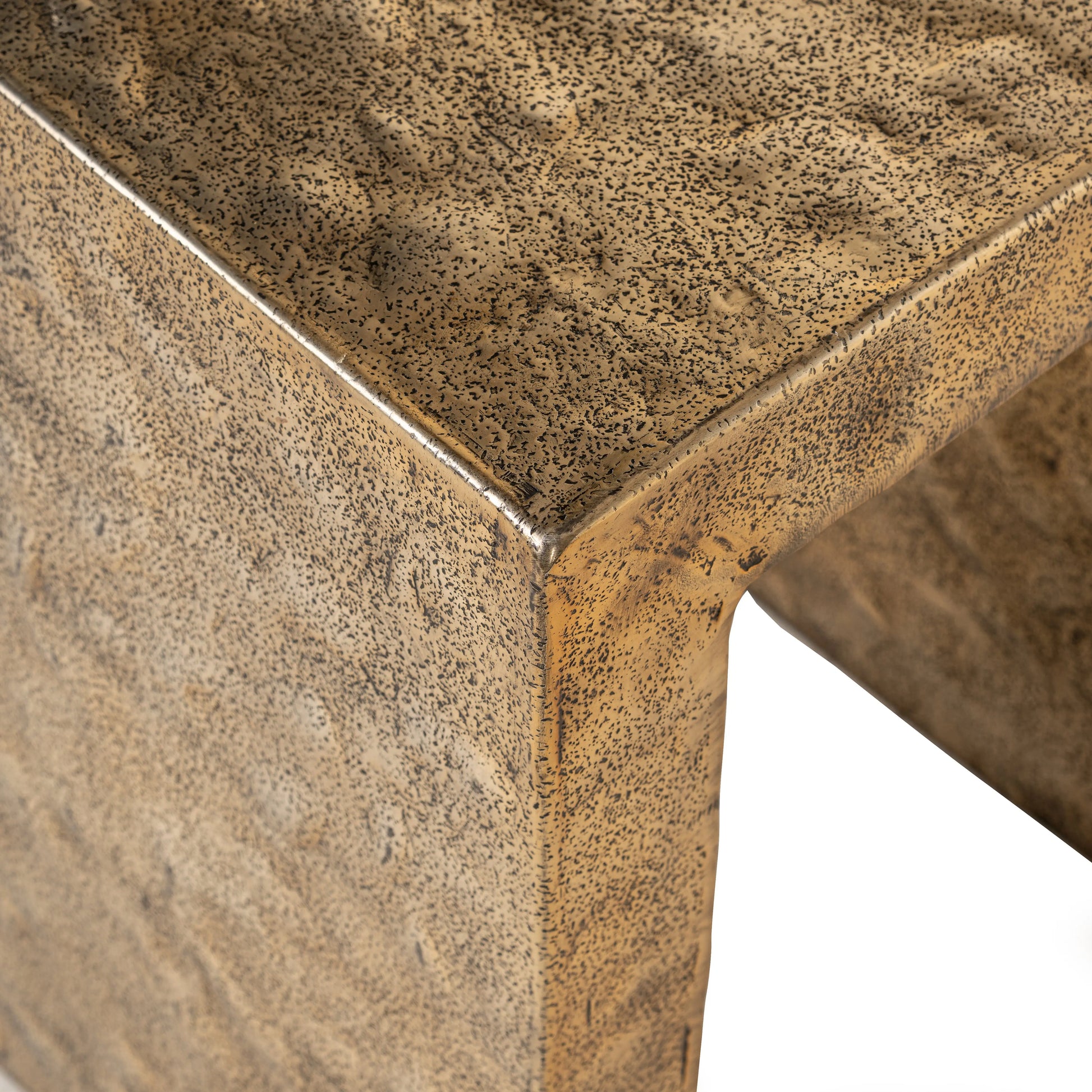 Richmond Interiors Novan End Table in Gold  Nicholas John Interiors