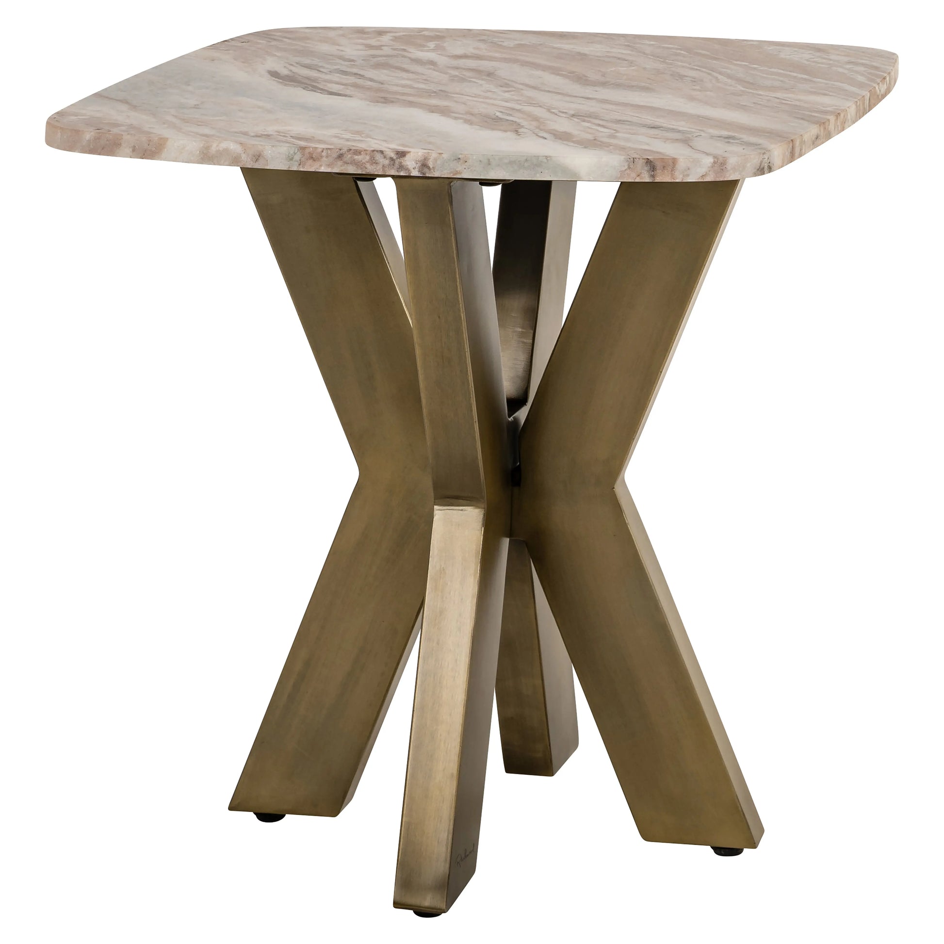 Richmond Interiors Bottega End Table in White  Nicholas John Interiors