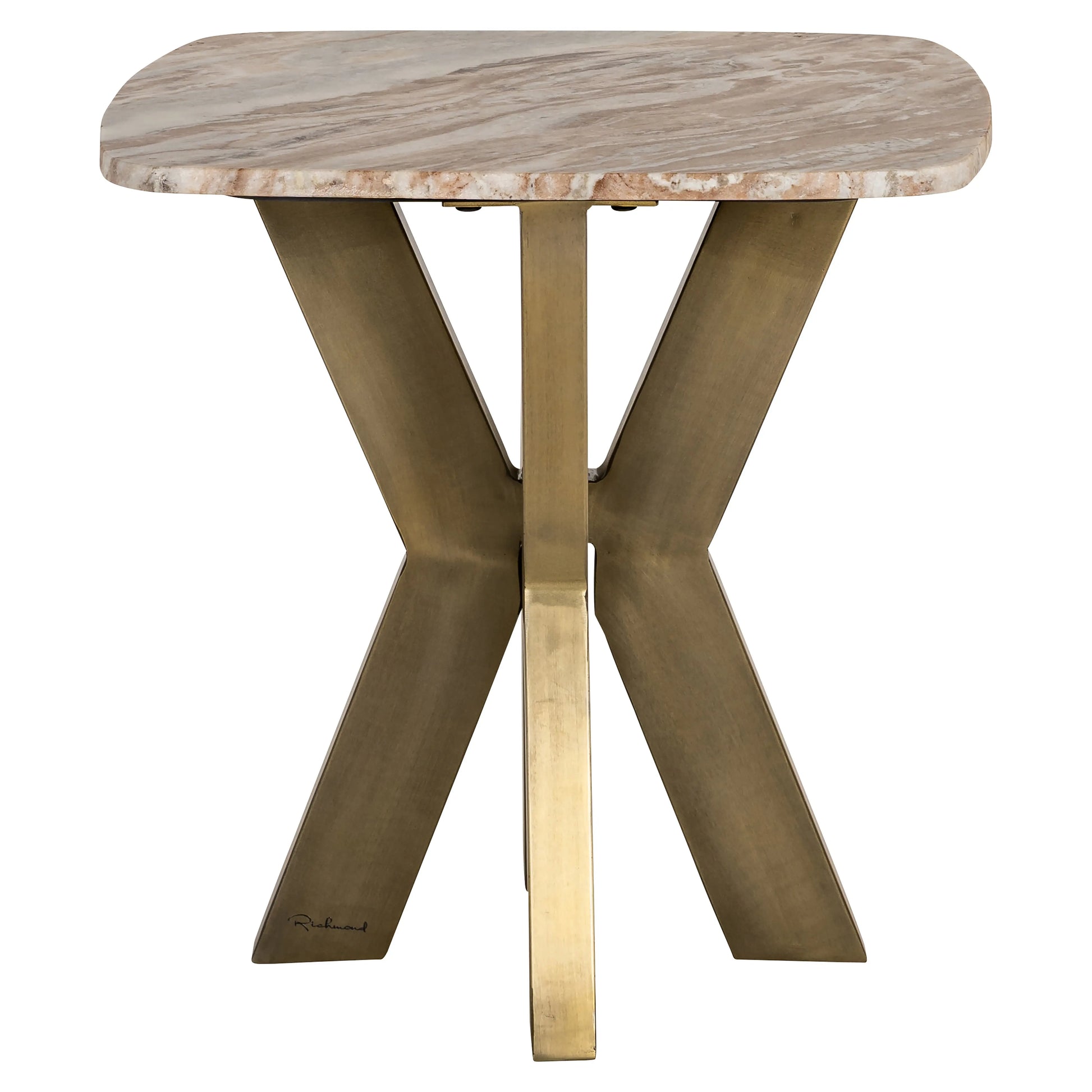 Richmond Interiors Bottega End Table in White  Nicholas John Interiors