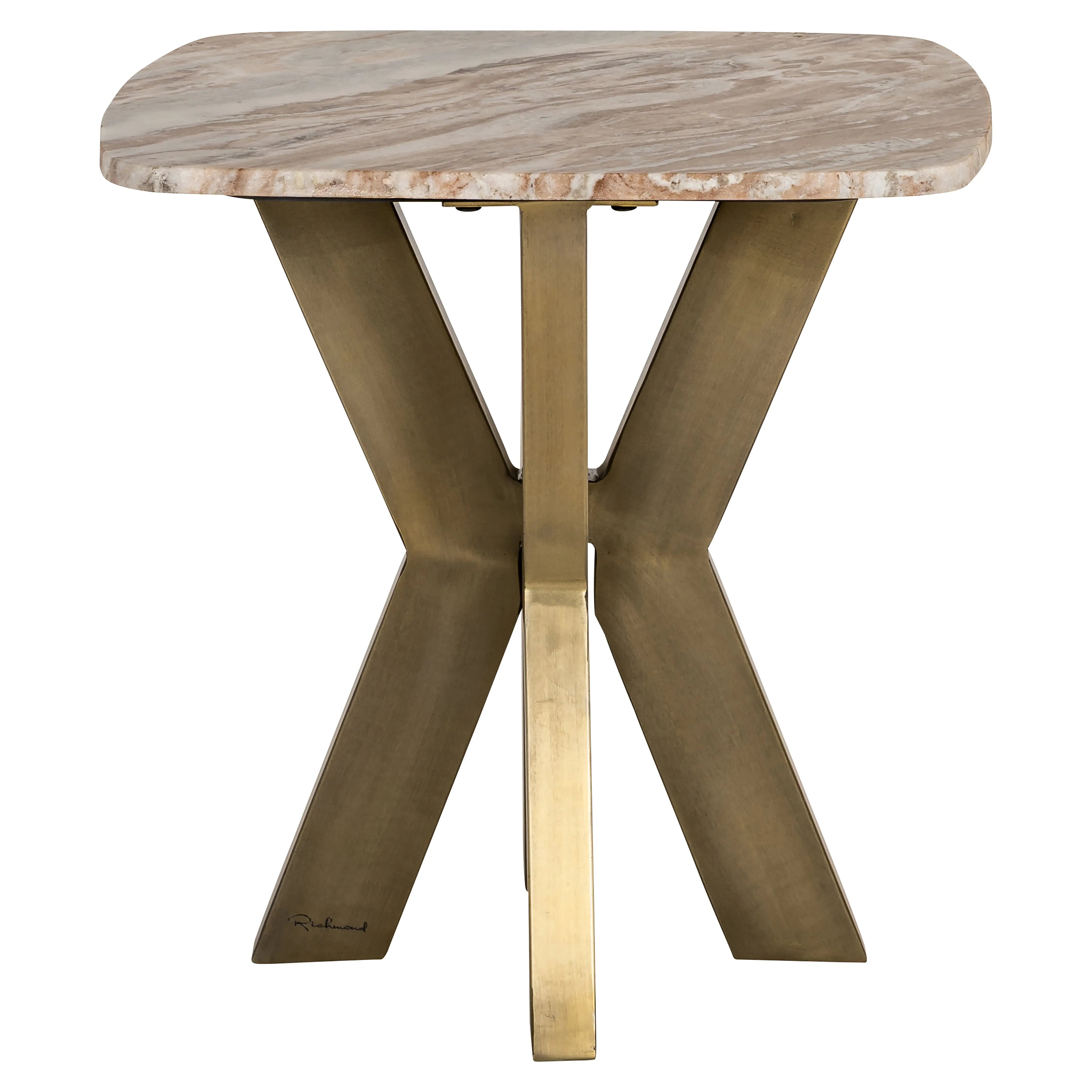 Richmond Interiors Bottega End Table in White  Nicholas John Interiors