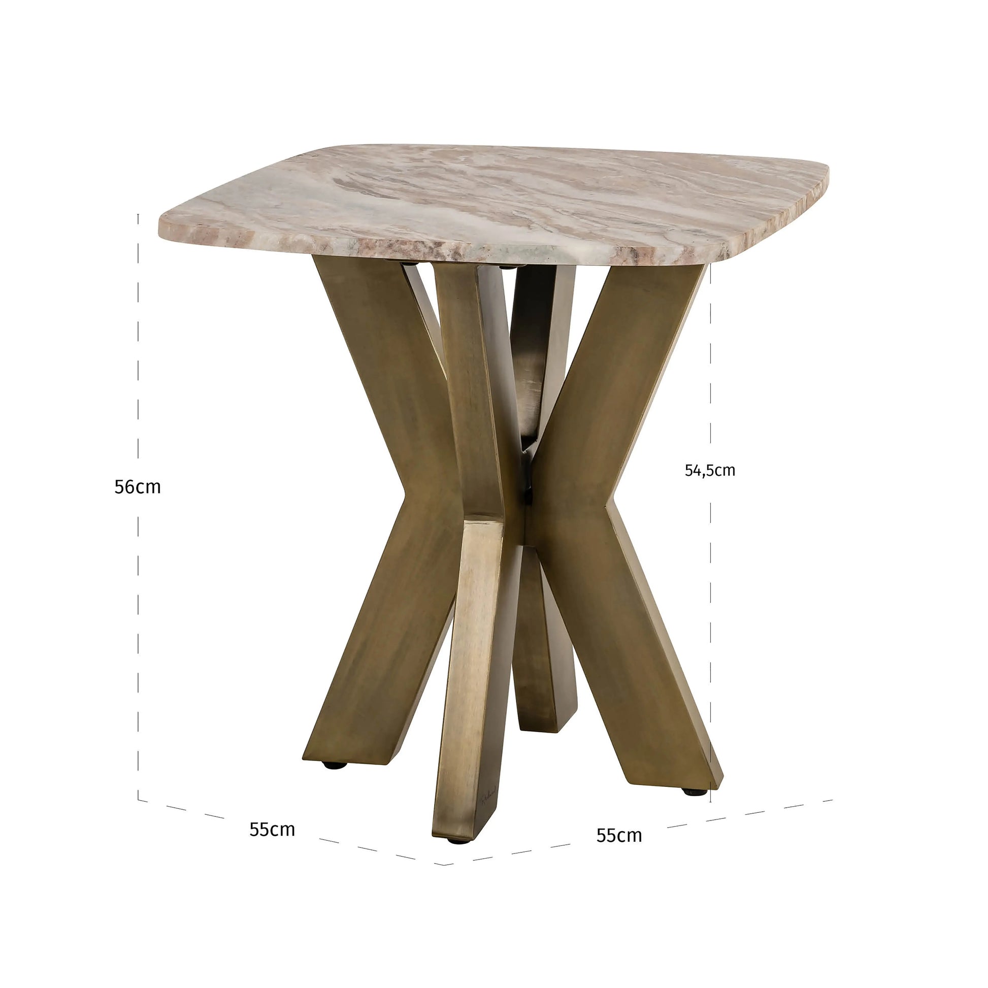 Richmond Interiors Bottega End Table in White  Nicholas John Interiors