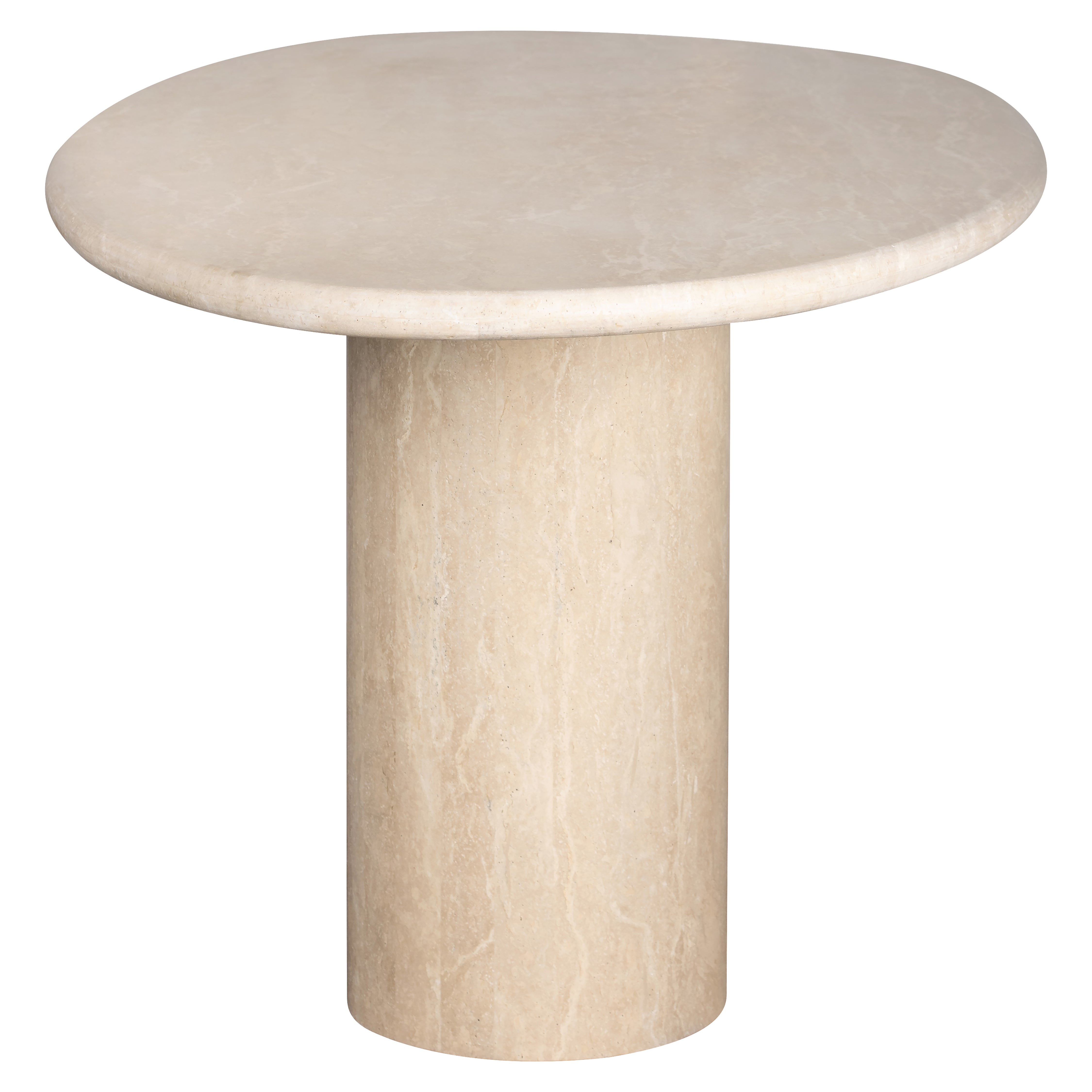 Richmond Interiors Renaissance Dining Table Italian Travertine in Beige