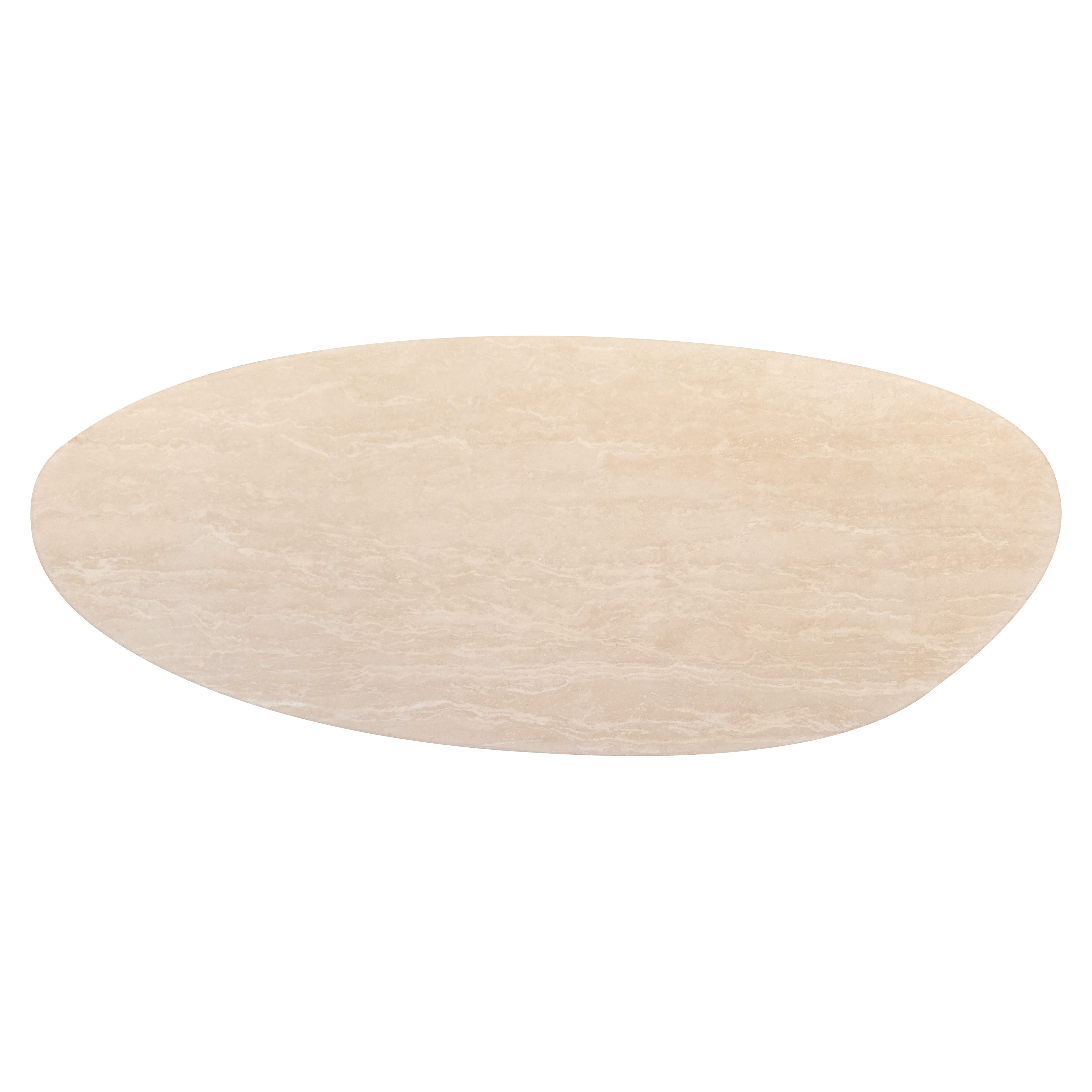 Richmond Interiors Renaissance Dining Table Italian Travertine in Beige
