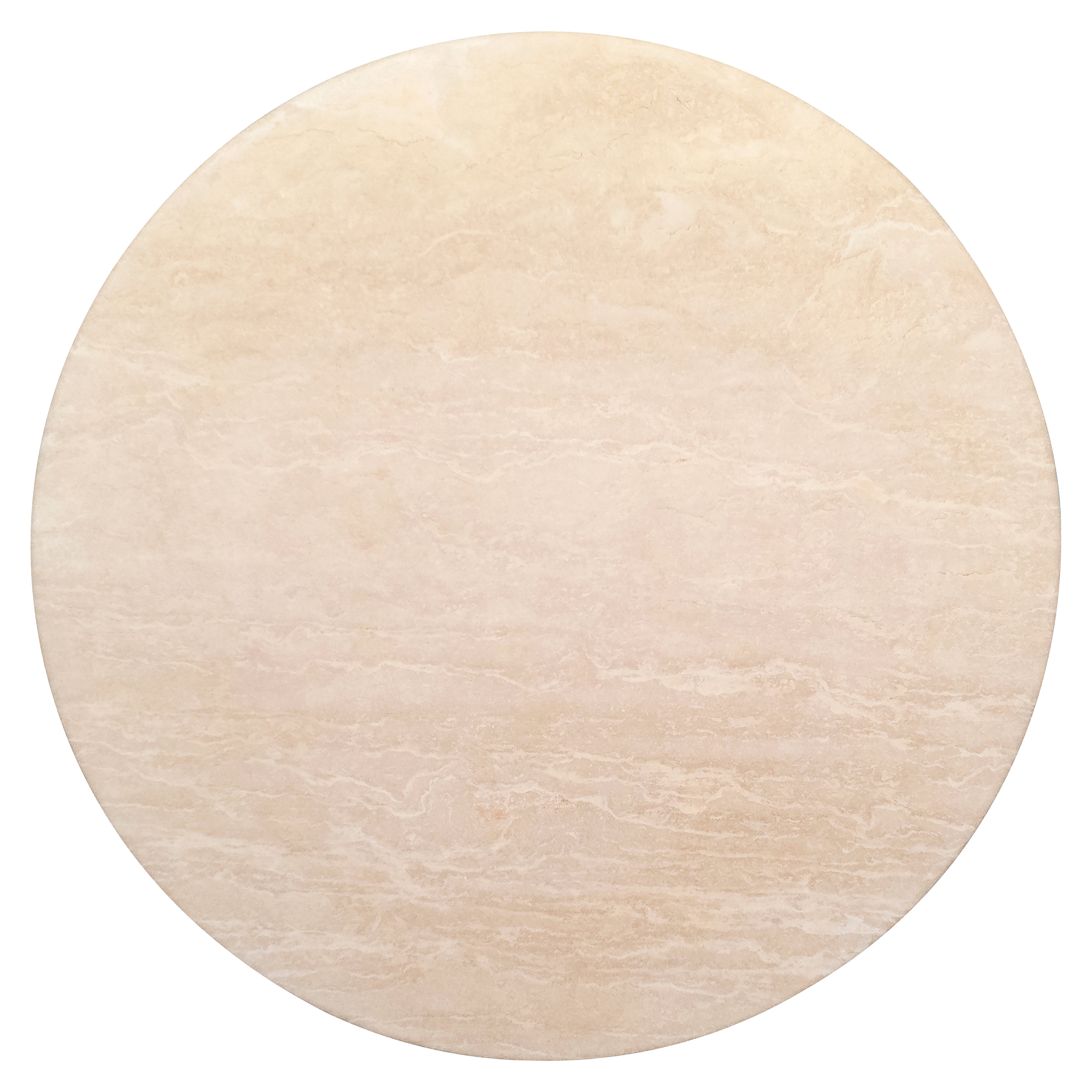 Richmond Interiors Renaissance 130cm Dining Table Italian Travertine in Beige