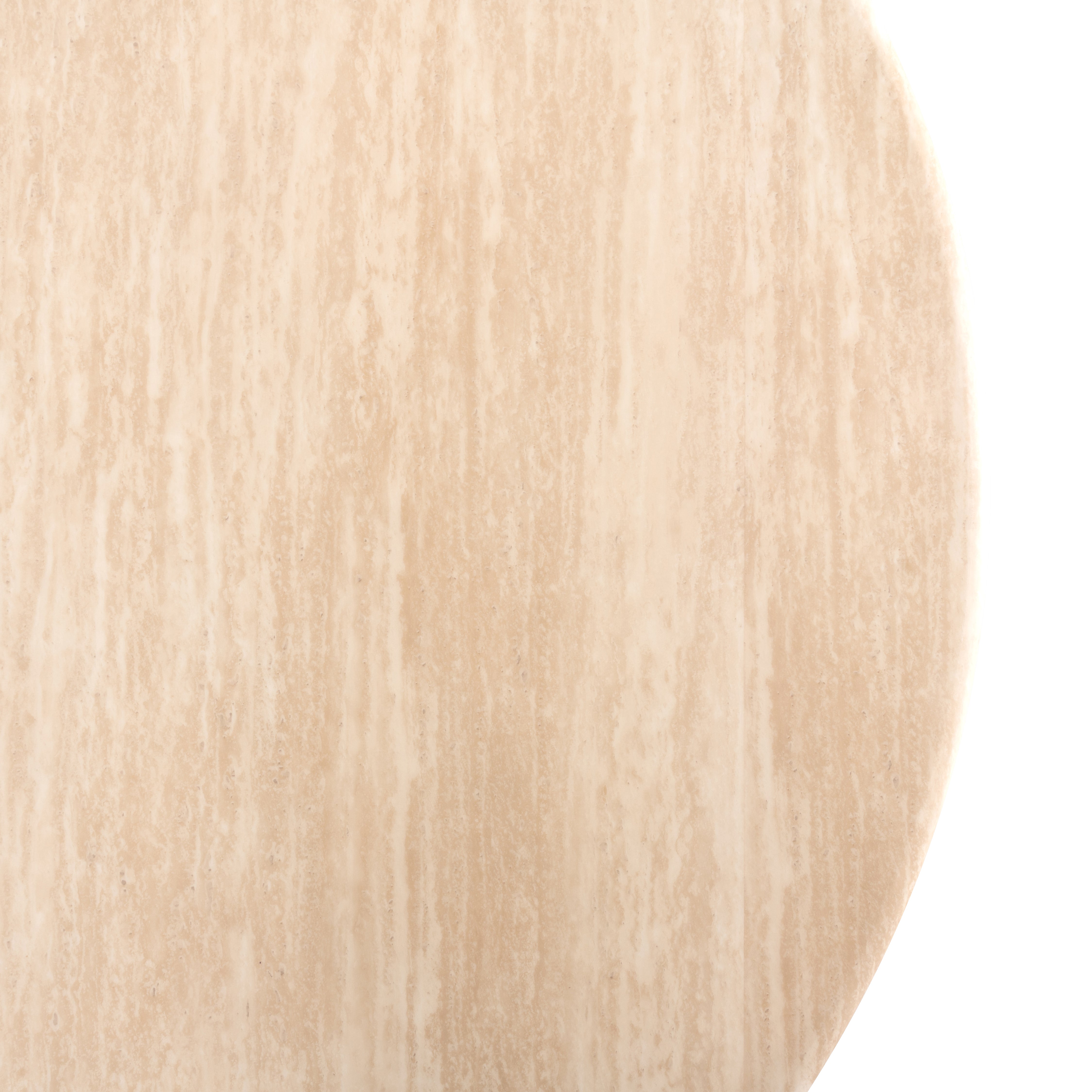 Richmond Interiors Fictus Dining Table 140cm Faux Travertine in Beige