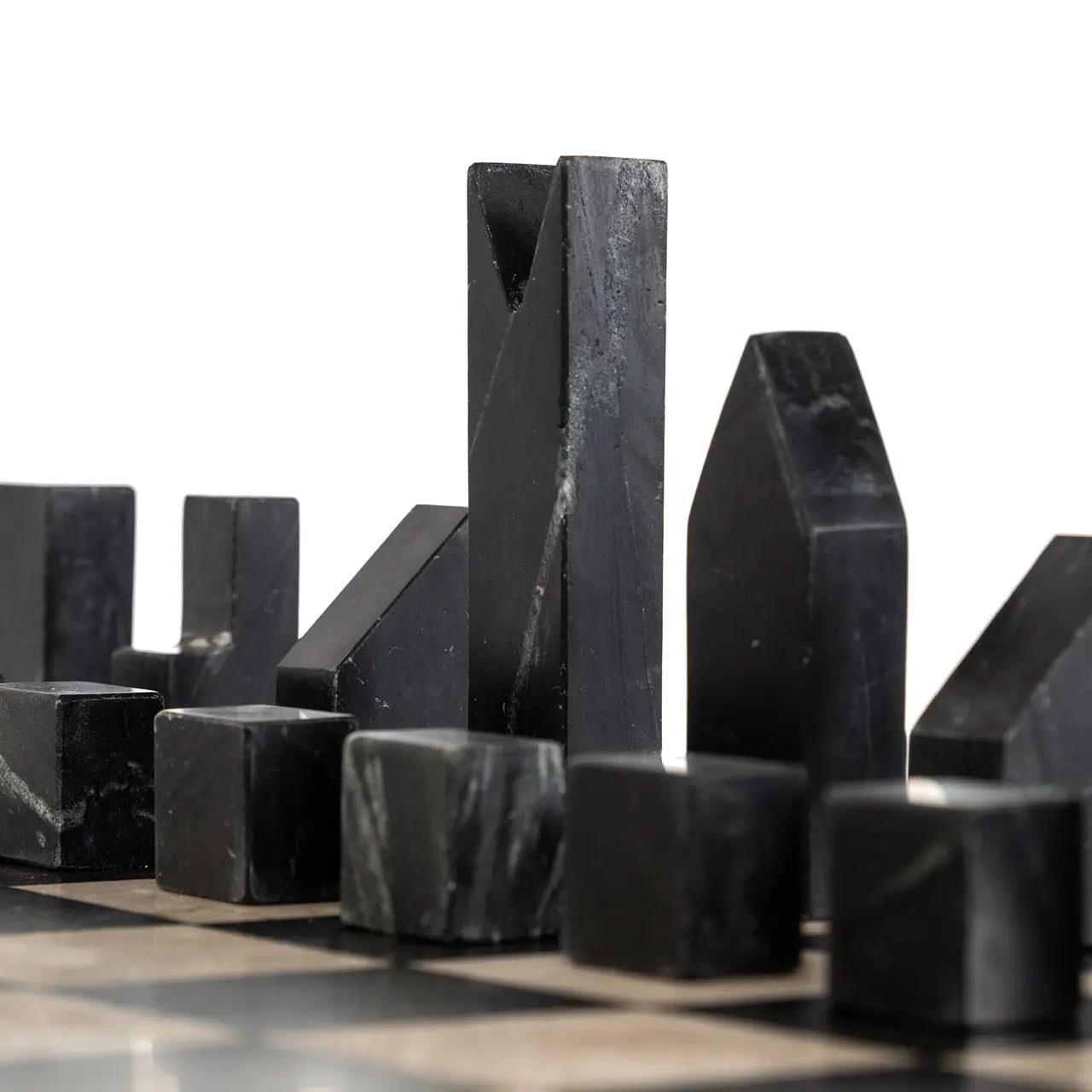 Richmond Interiors Davos 1 Drawer Chess Table in Black  Nicholas John Interiors
