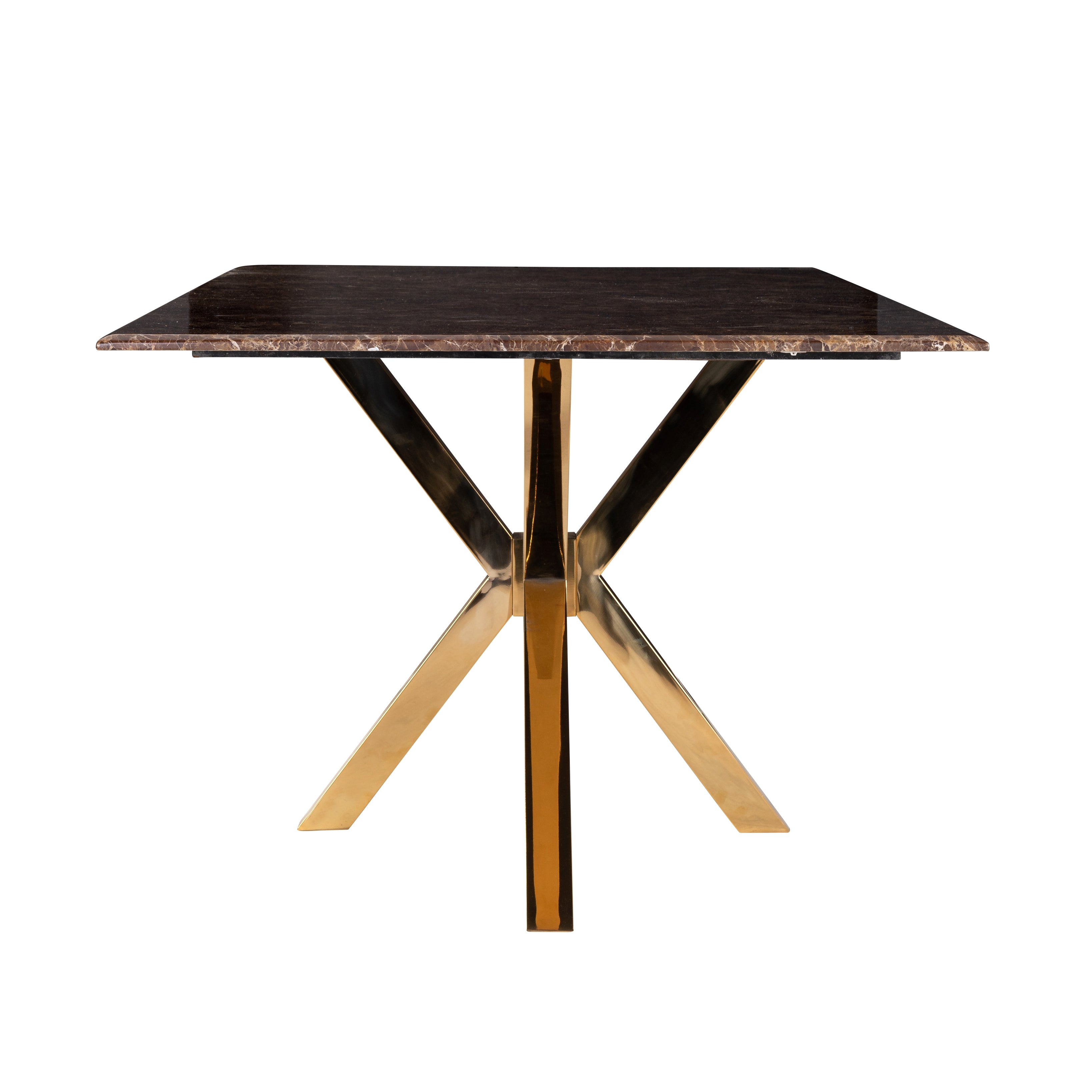 Richmond Interiors Conrad Dining Table in Gold