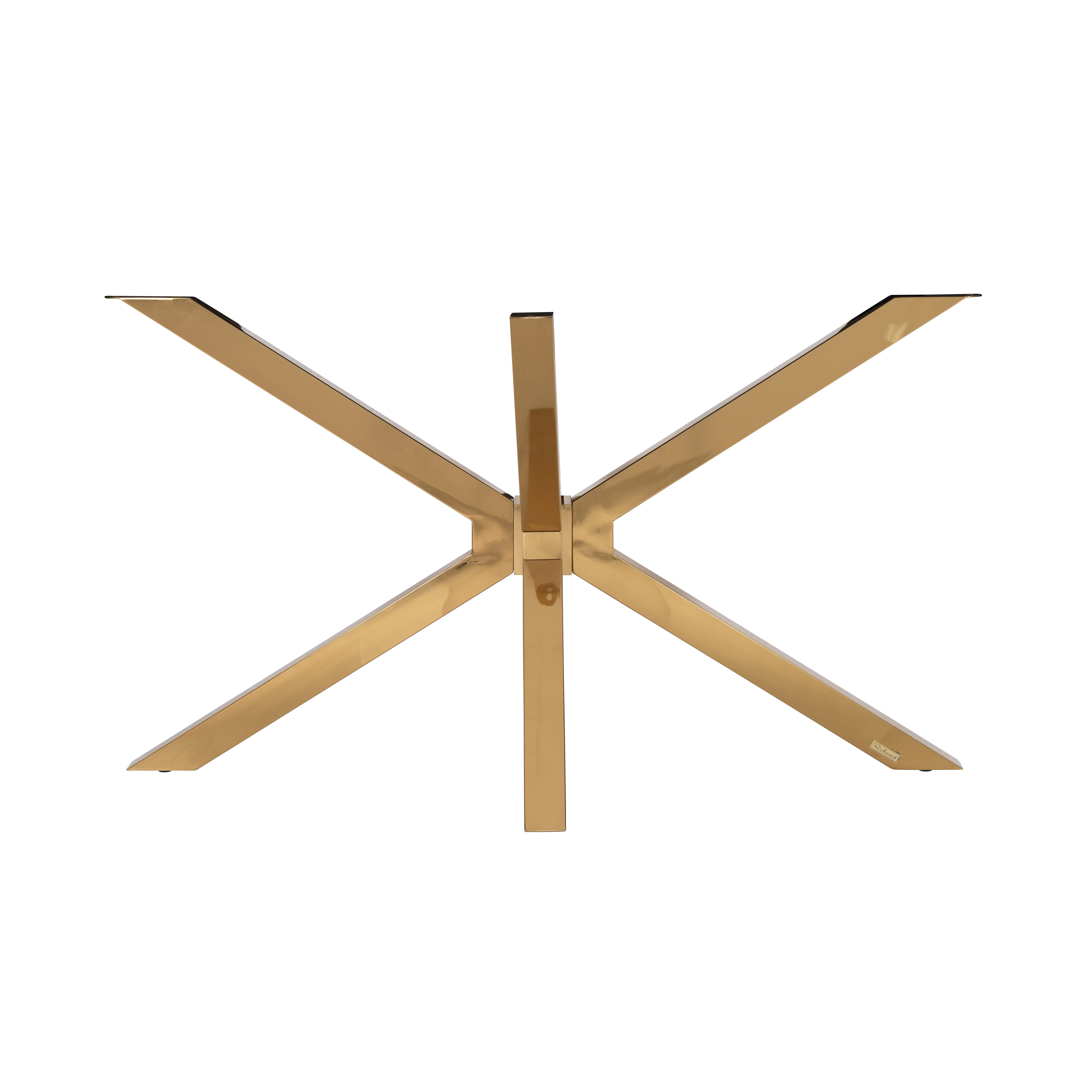Richmond Interiors Conrad Dining Table in Gold