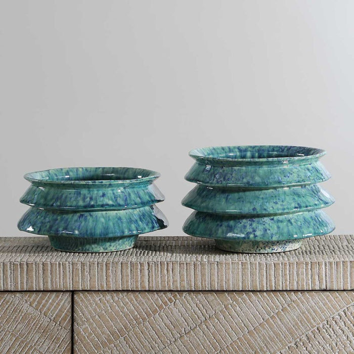 Uttermost Zigzag Bowls Set of 2