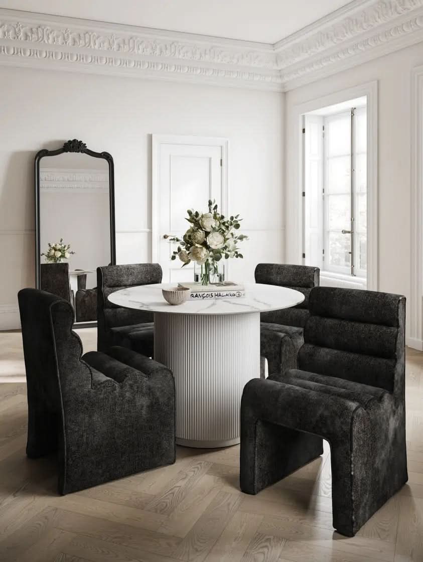 Ashford & Grey Nami Black Accent Chair  Nicholas John Interiors