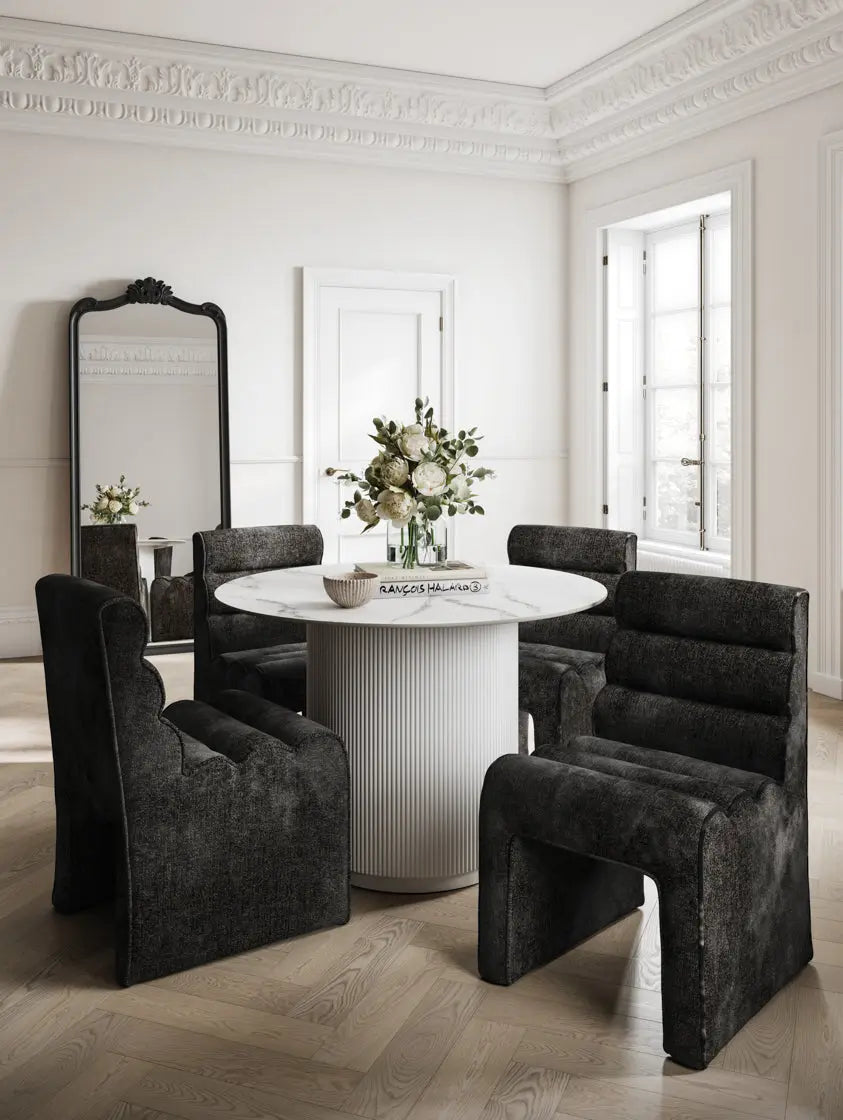 Ashford & Grey Nami Black Accent Chair  Nicholas John Interiors