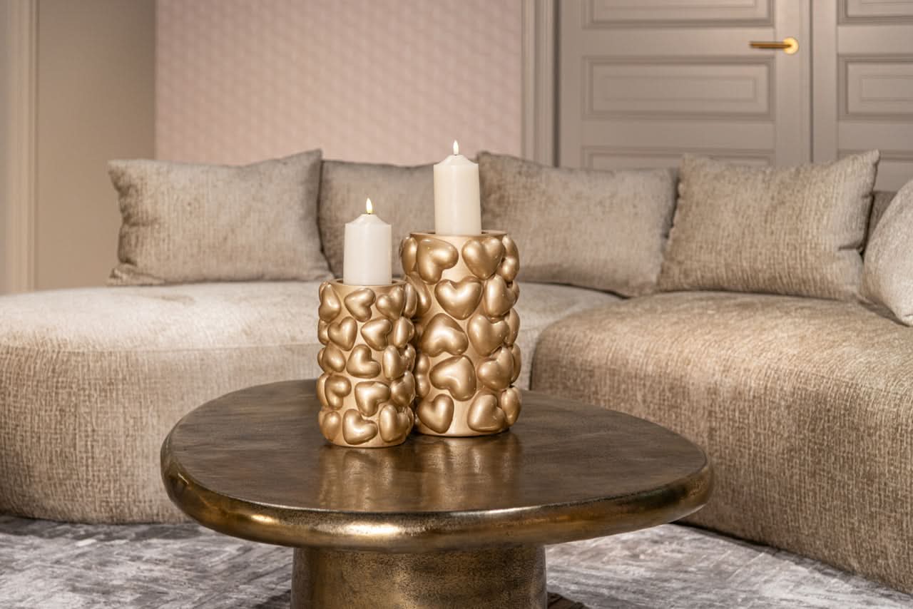 Richmond Interiors Pulitzer Coffee Table in Brushed Gold   Nicholas John Interiors