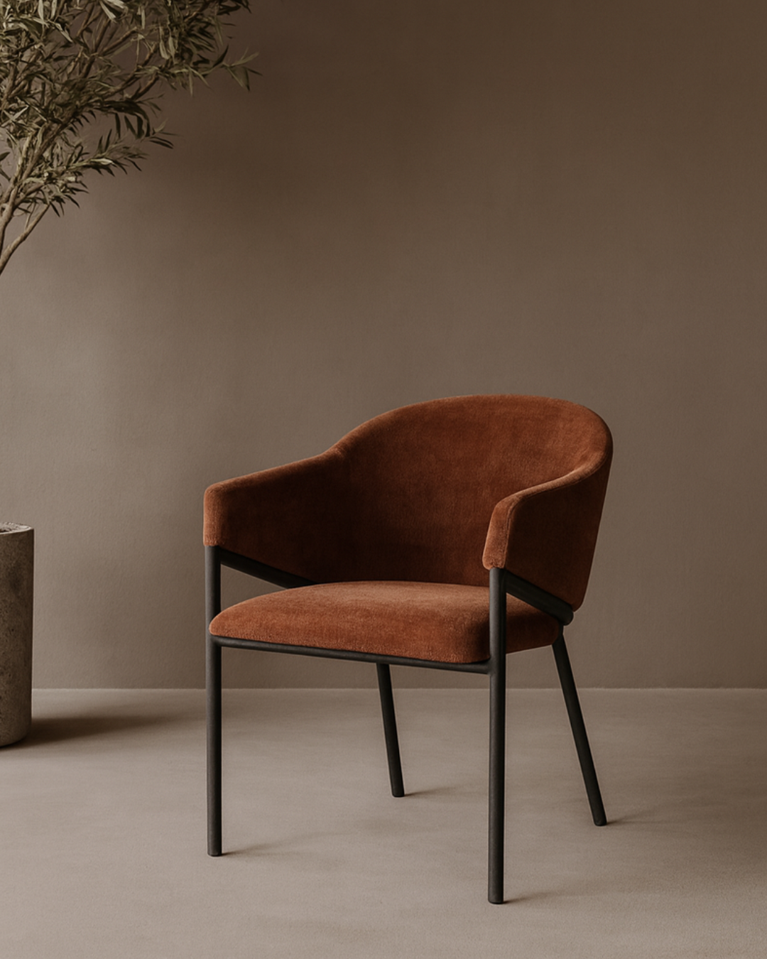 Tommy Franks Aidan Armchair - Rust - Set of 2
