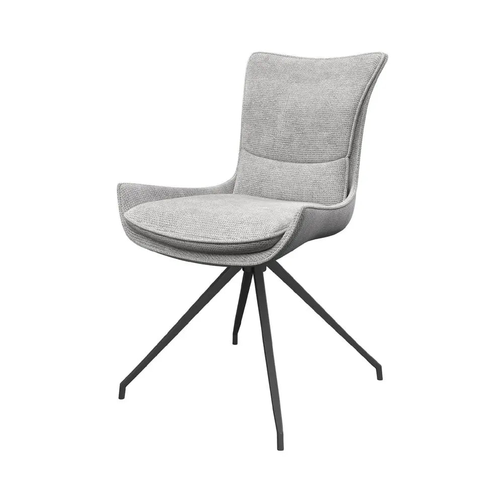 Amber Swivel Dining Chair Light Grey