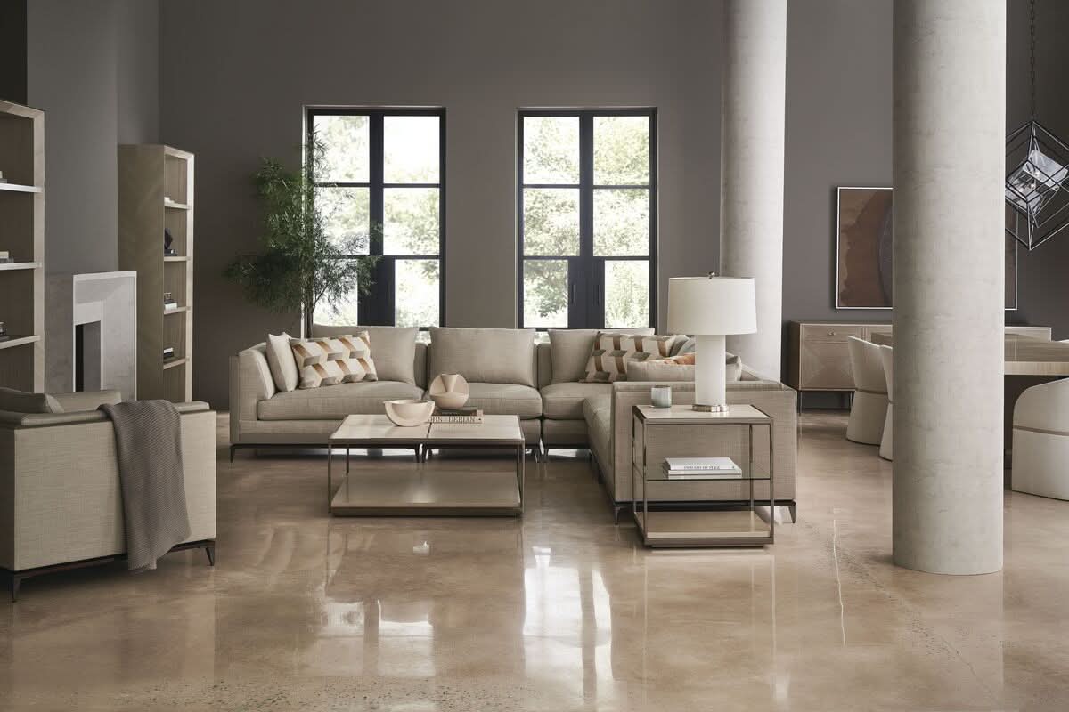 Caracole Archipelago 4 seat Split Sofa   Nicholas John Interiors