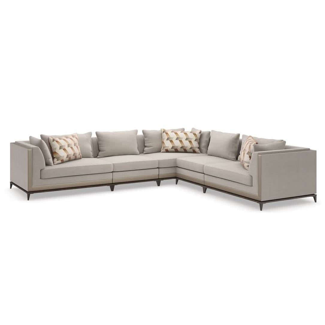 Caracole Archipelago Large Corner Sectional Sofa   Nicholas John Interiors