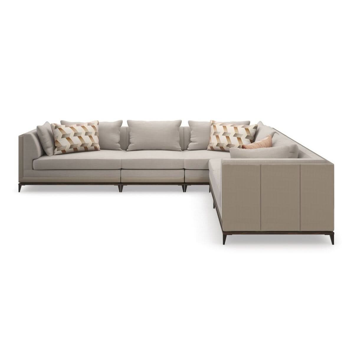 Caracole Archipelago Large Corner Sectional Sofa   Nicholas John Interiors