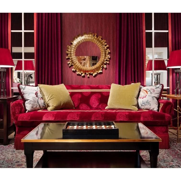 Theodore Alexander Round Wall Mirror Ness   Nicholas John Interiors