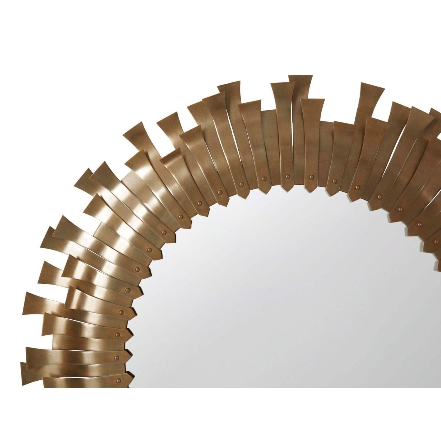 Theodore Alexander Round Wall Mirror Ness   Nicholas John Interiors