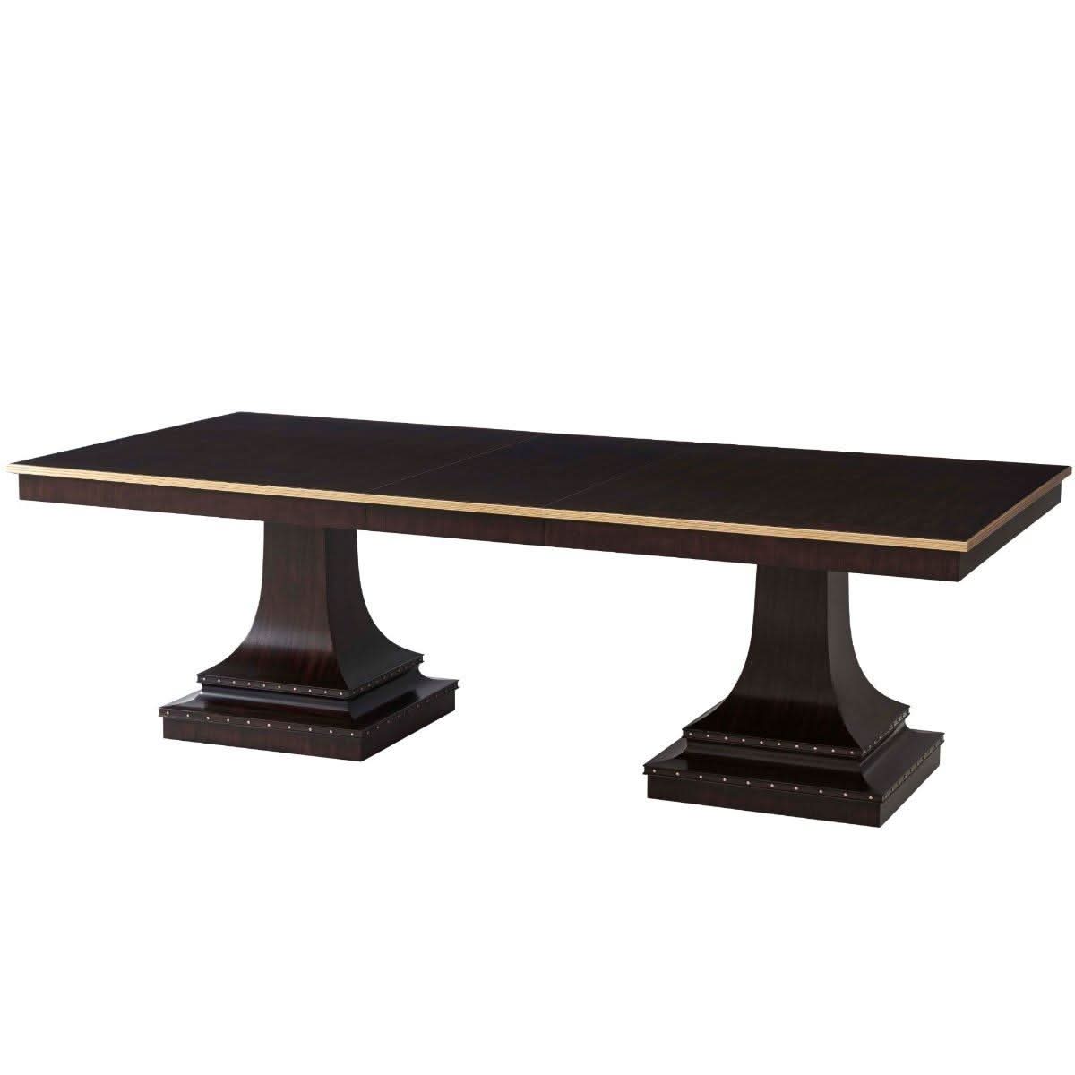 Theodore Alexander Extendable Dining Table Siena Cambridge Finish 199 - 245cm   Nicholas John Interiors