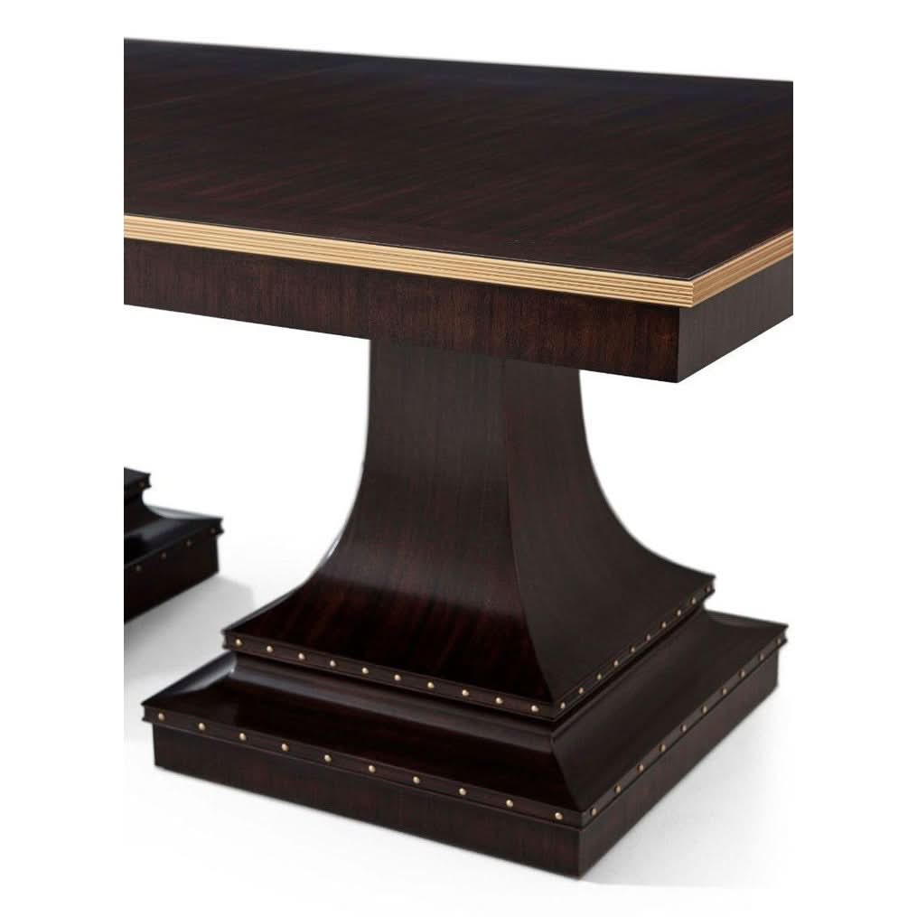 Theodore Alexander Extendable Dining Table Siena Cambridge Finish 199 - 245cm   Nicholas John Interiors