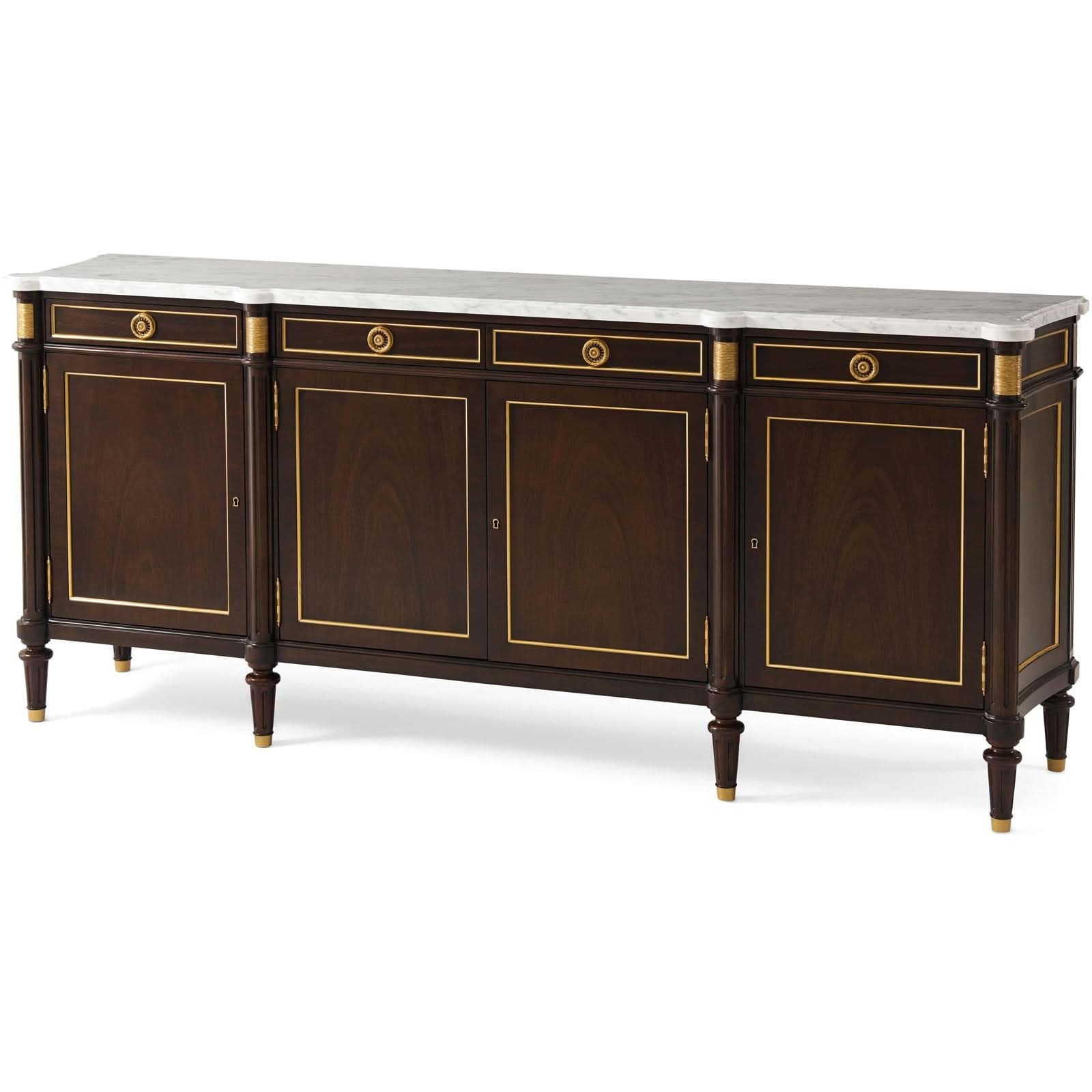 Theodore Alexander Hamilton Sideboard in Marble   Nicholas John Interiors