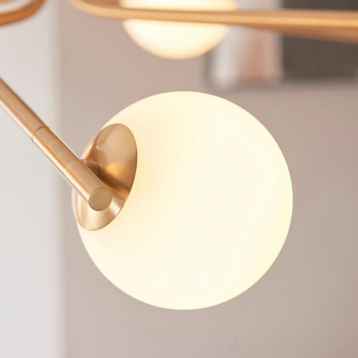 Aarion Ceiling Light Brushed Aged Brass   Nicholas John Interiors