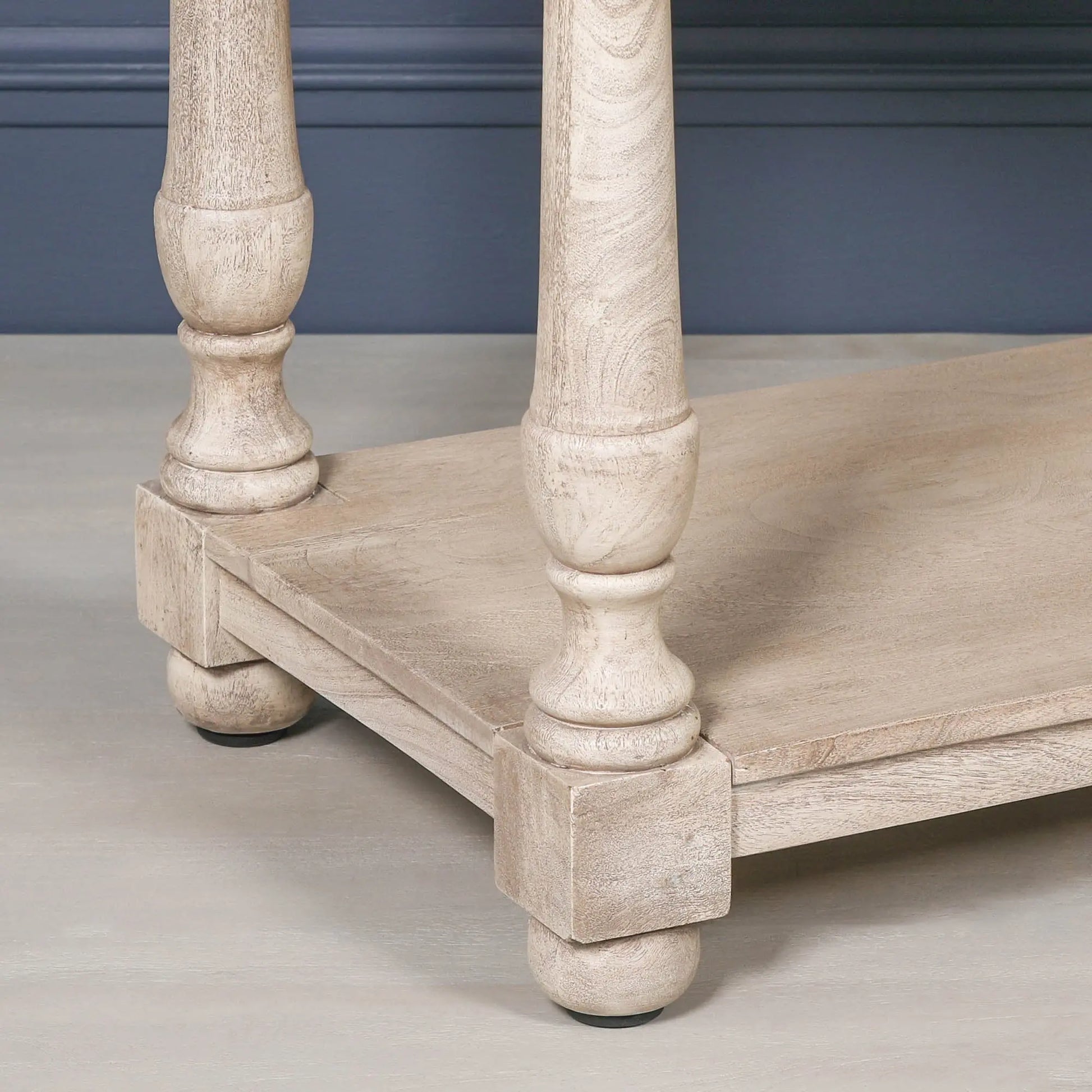 Acacia Wooden Console with Single Drawer   Nicholas John Interiors