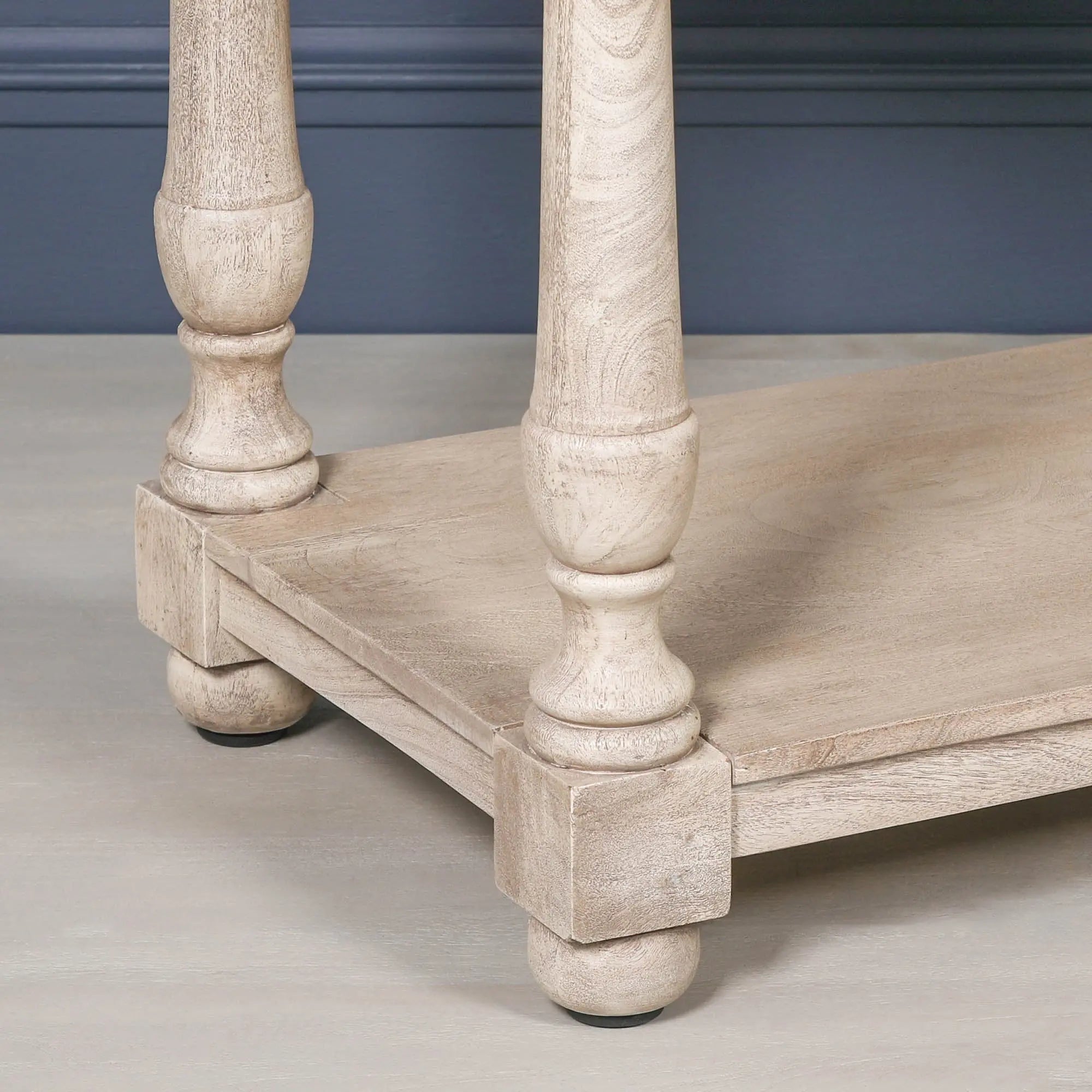 Acacia Wooden Console with Single Drawer   Nicholas John Interiors