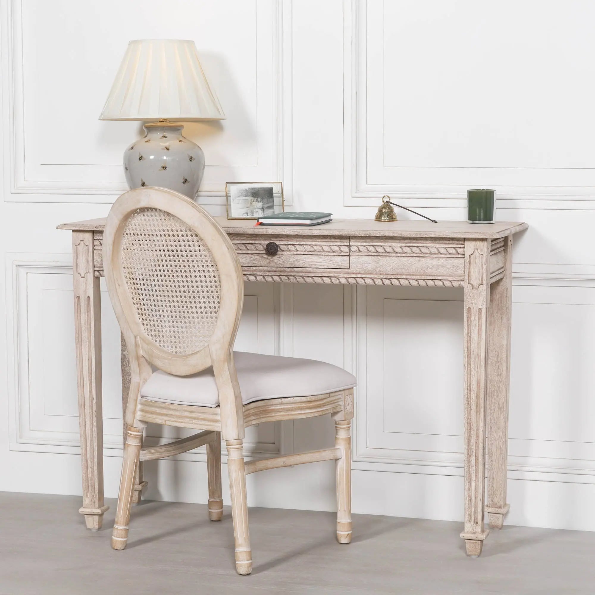 Acacia Wooden Dressing Hall Table   Nicholas John Interiors