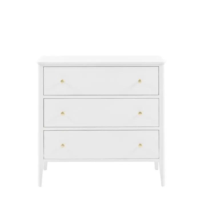 Acton 3 Drawer Chest White   Nicholas John Interiors