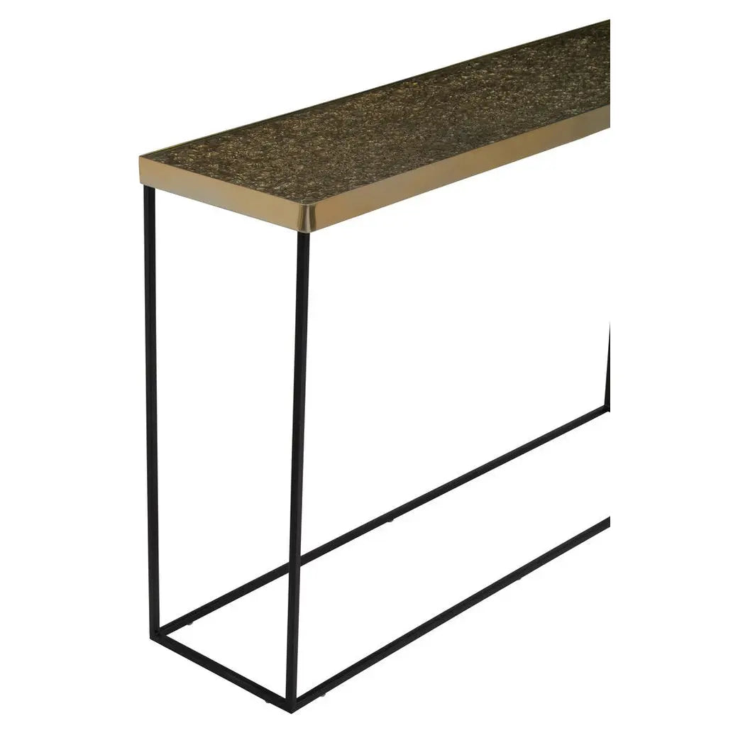 Akuba Gold Console Table   Nicholas John Interiors