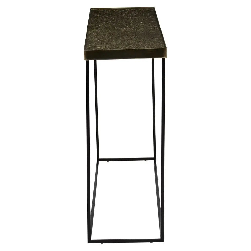 Akuba Gold Console Table   Nicholas John Interiors