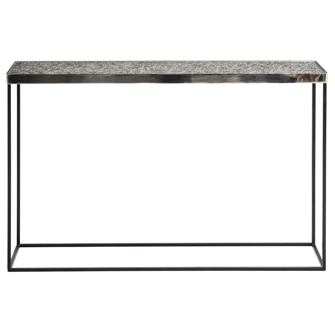 Aloka Silver Console Table   Nicholas John Interiors