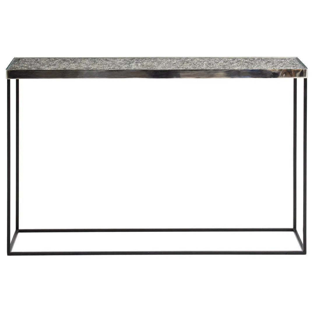 Aloka Silver Console Table   Nicholas John Interiors