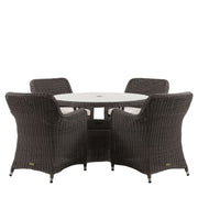 Alscot 4 Seater Round Dining Set   Nicholas John Interiors