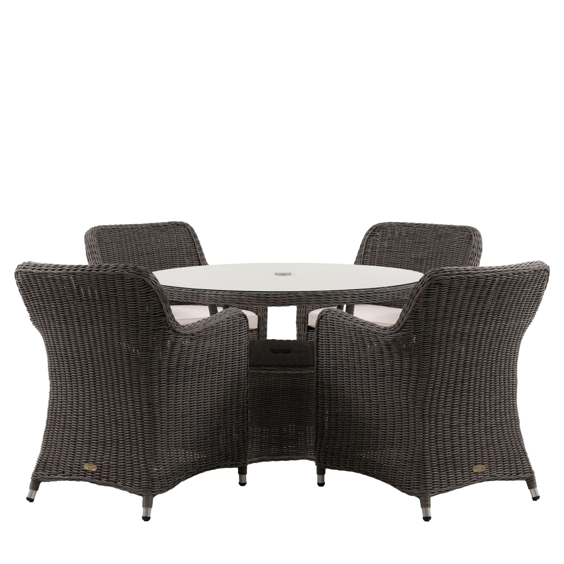 Alscot 4 Seater Round Dining Set   Nicholas John Interiors