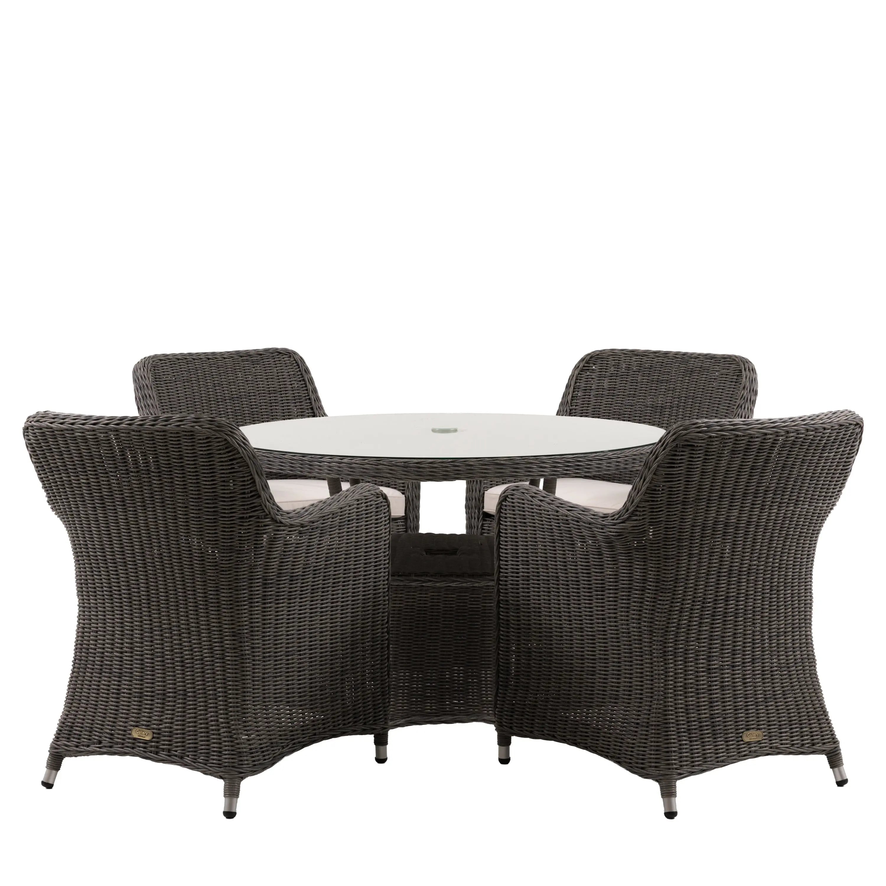 Alscot 4 Seater Round Dining Set