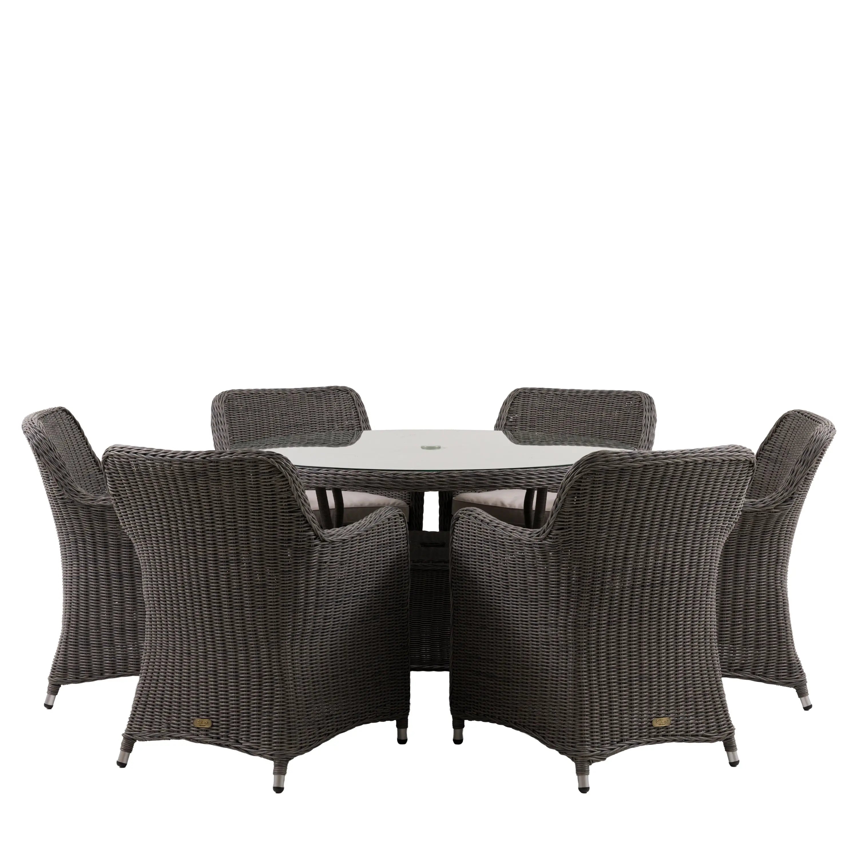 Alscot 6 Seater Round Dining Set