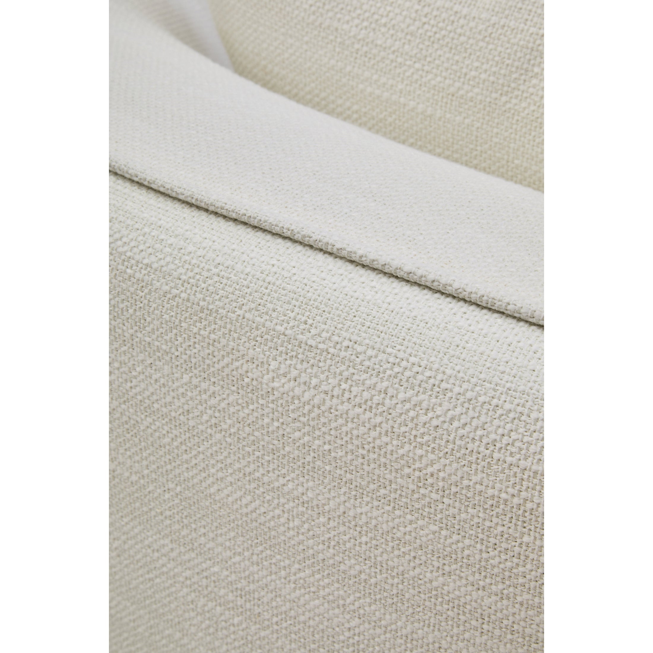 Alvani Cream Linen Effect Curved Chair  Nicholas John Interiors