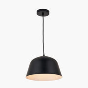 Amalie Black Metal Retro Pendant  Nicholas John Interiors