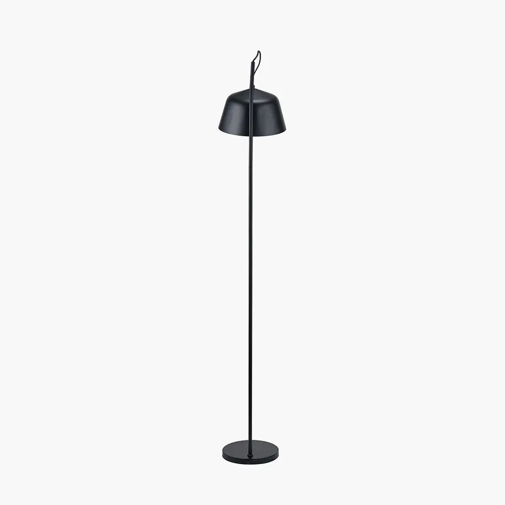 Amalie Black Metal Retro Task Floor Lamp  Nicholas John Interiors